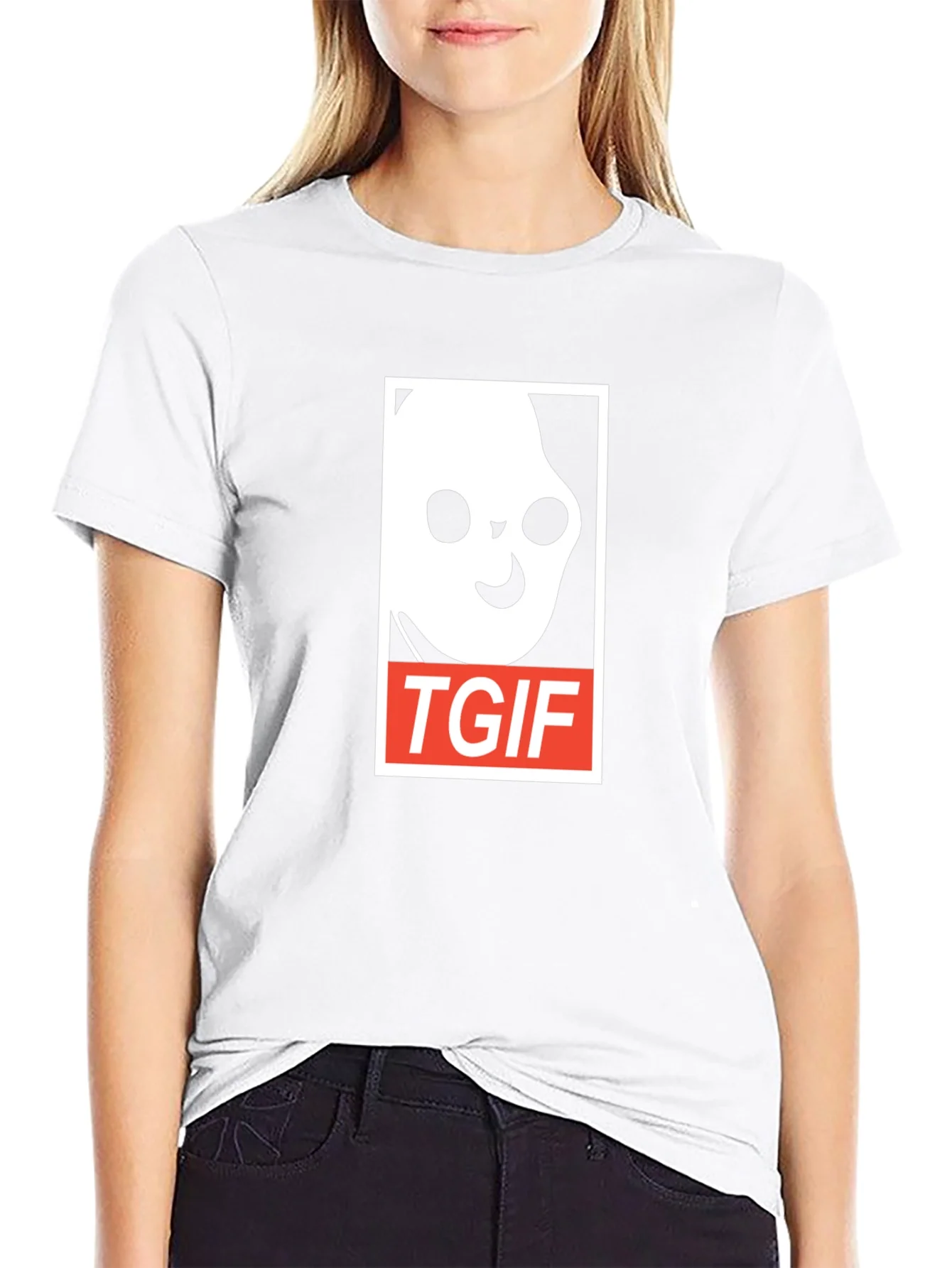 Rebbecca TGIF Ghost Graphic Tee - Soft Cotton Blend