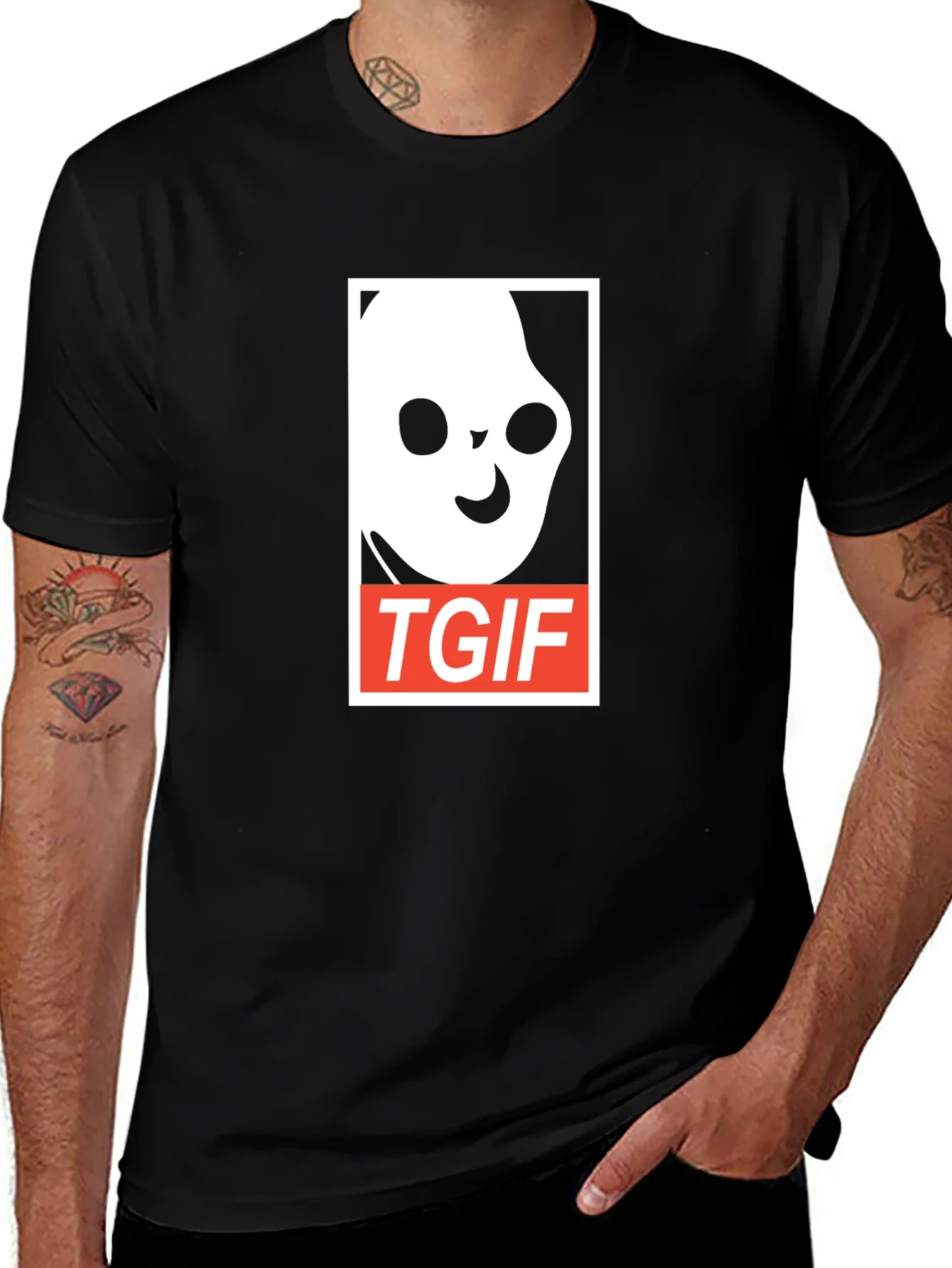 Rebbecca TGIF Ghost Graphic Tee - Soft Cotton Blend