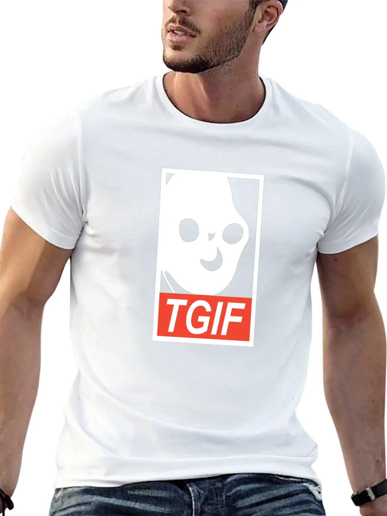 Rebbecca TGIF Ghost Graphic Tee - Soft Cotton Blend