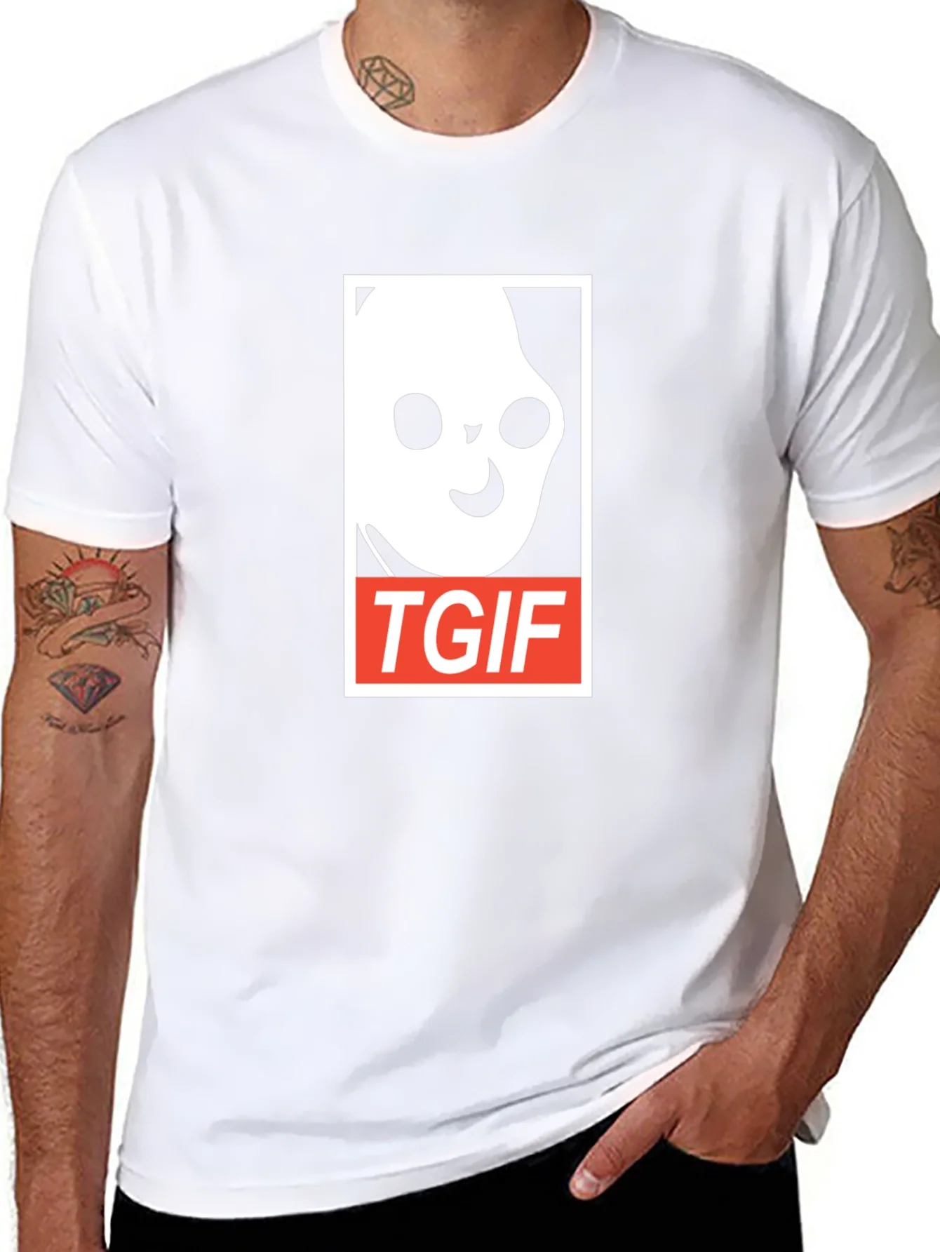 Rebbecca TGIF Ghost Graphic Tee - Soft Cotton Blend