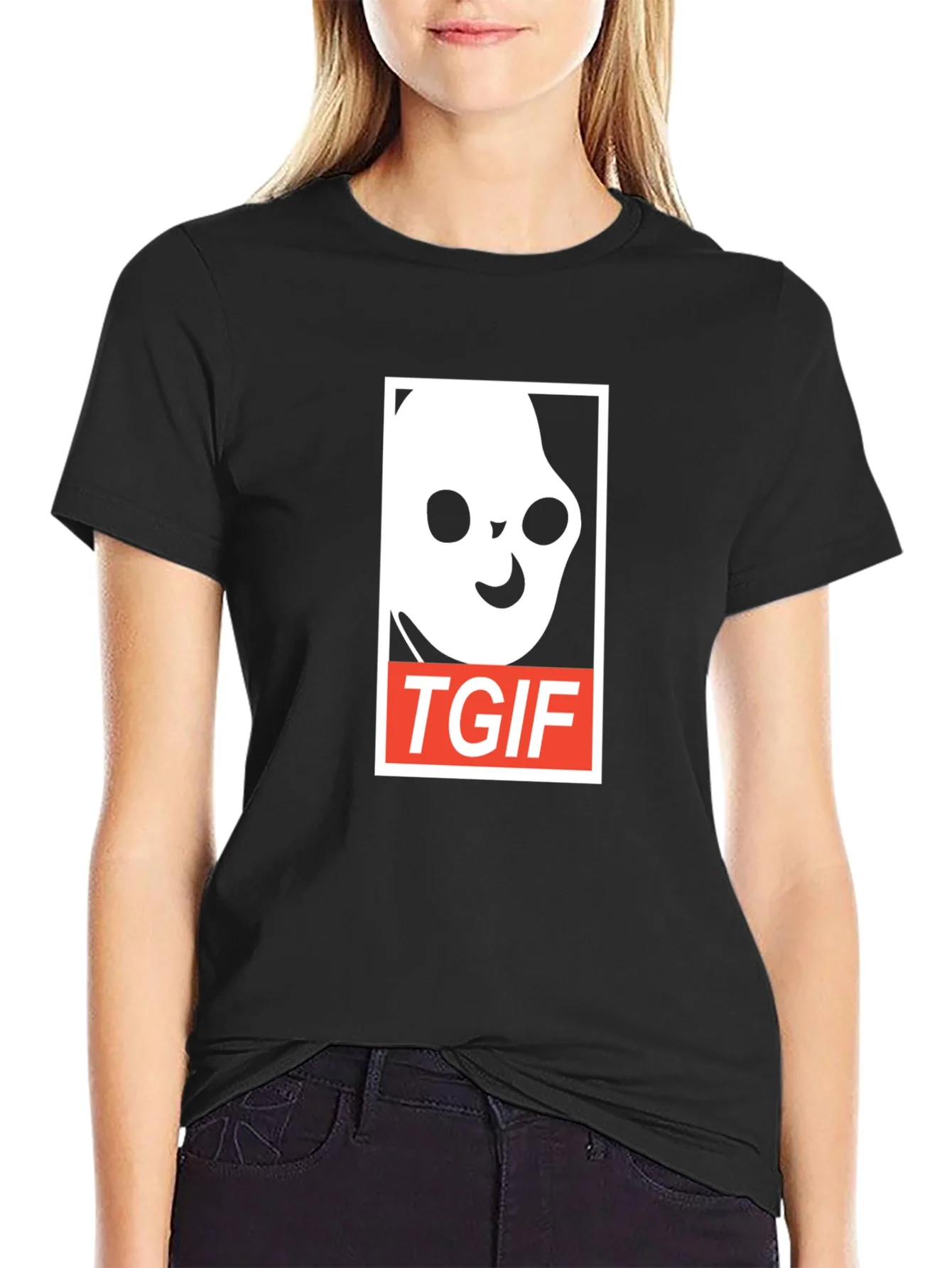 Rebbecca TGIF Ghost Graphic Tee - Soft Cotton Blend