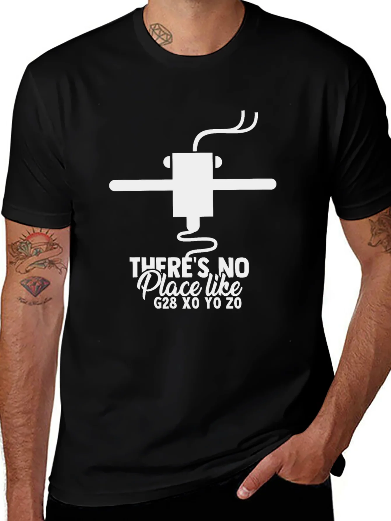 Rebbecca Theres No Place Like G28 Funny CNC T-Shirt