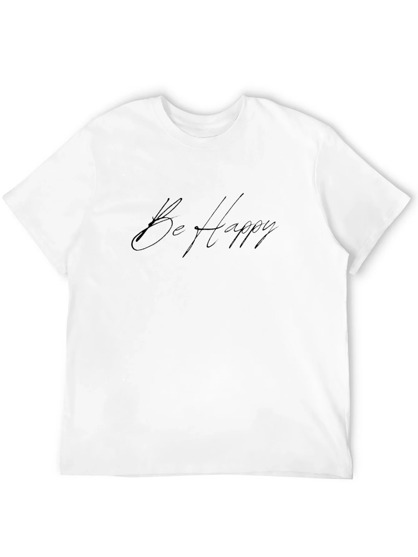 Camiseta Negra Be Happy para Hombre