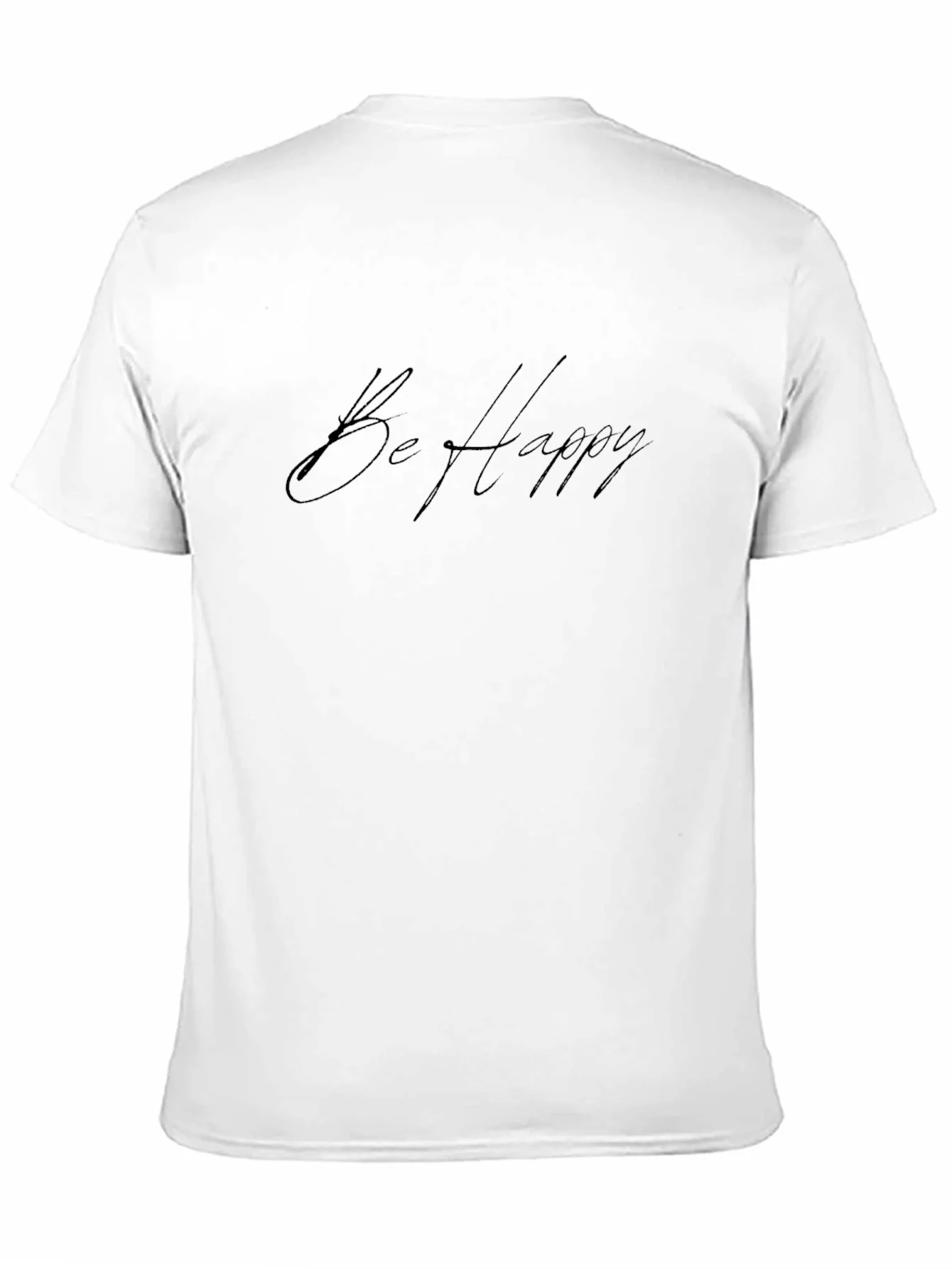 Camiseta Negra Be Happy para Hombre