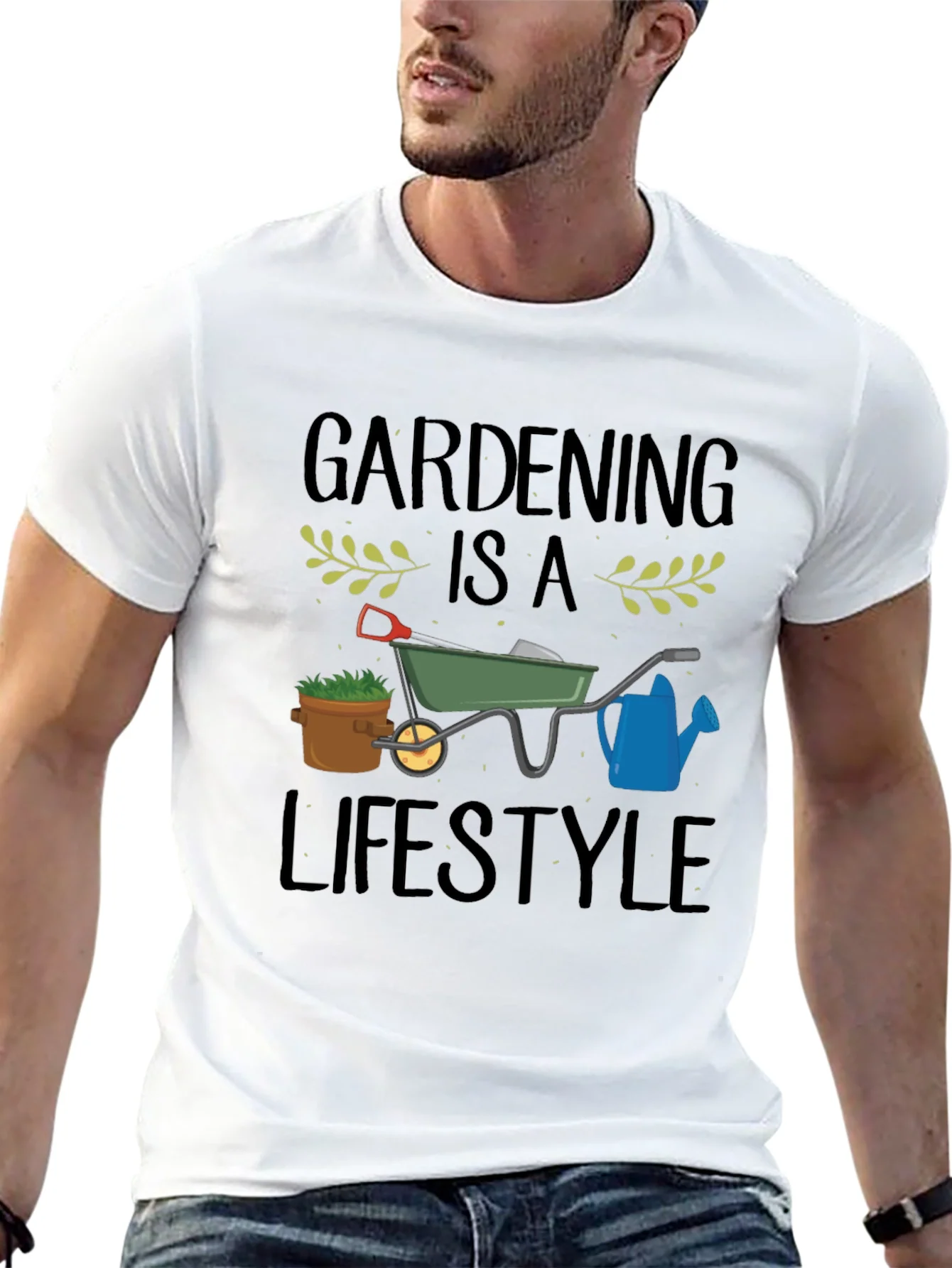 Camiseta Negra Gardening is a Lifestyle
