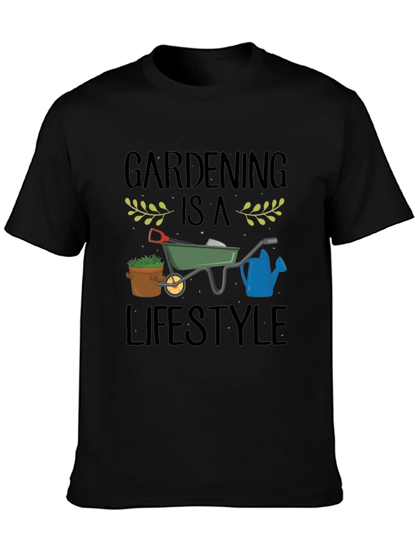 Camiseta Negra Gardening is a Lifestyle