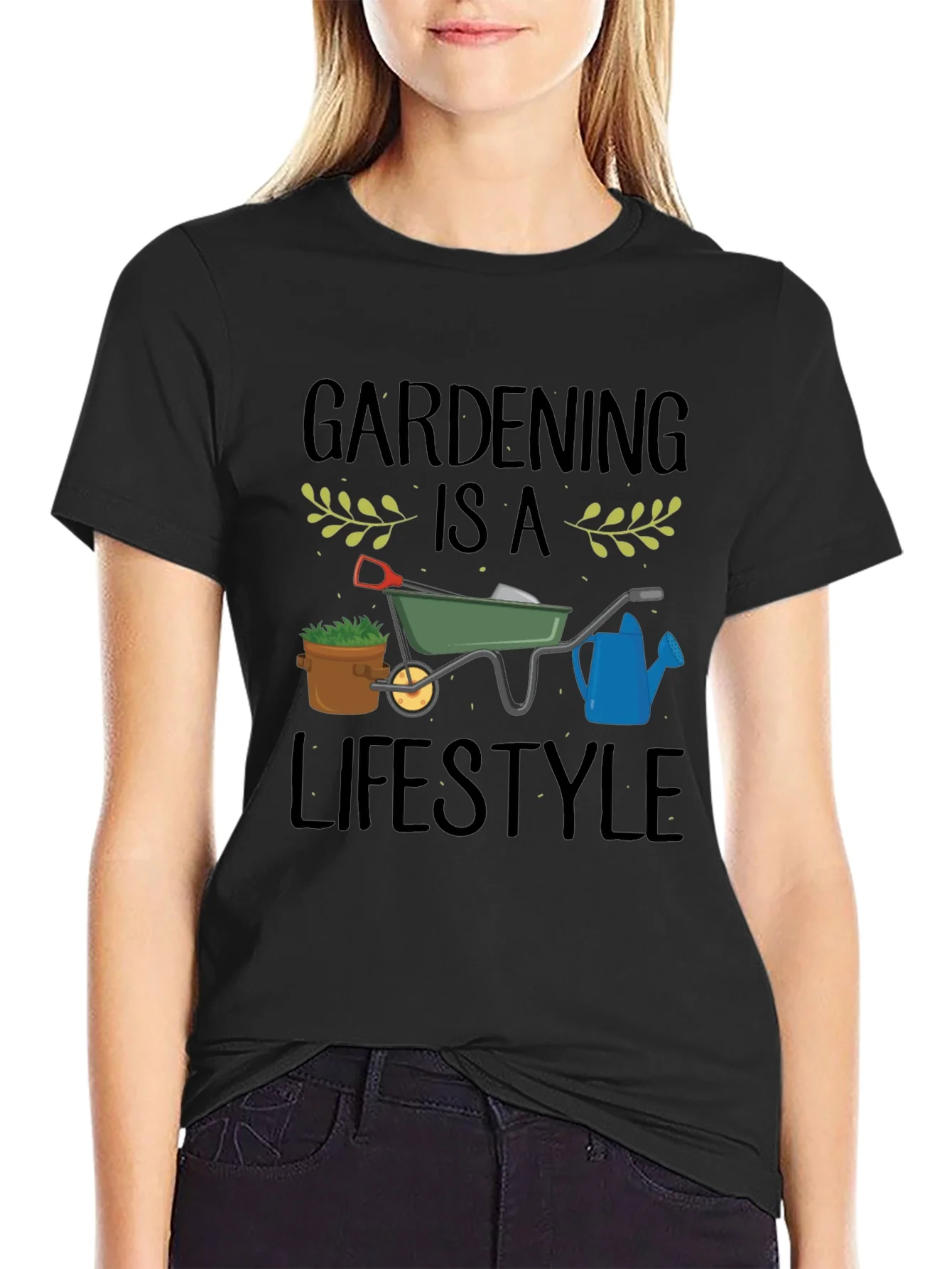 Camiseta Negra Gardening is a Lifestyle
