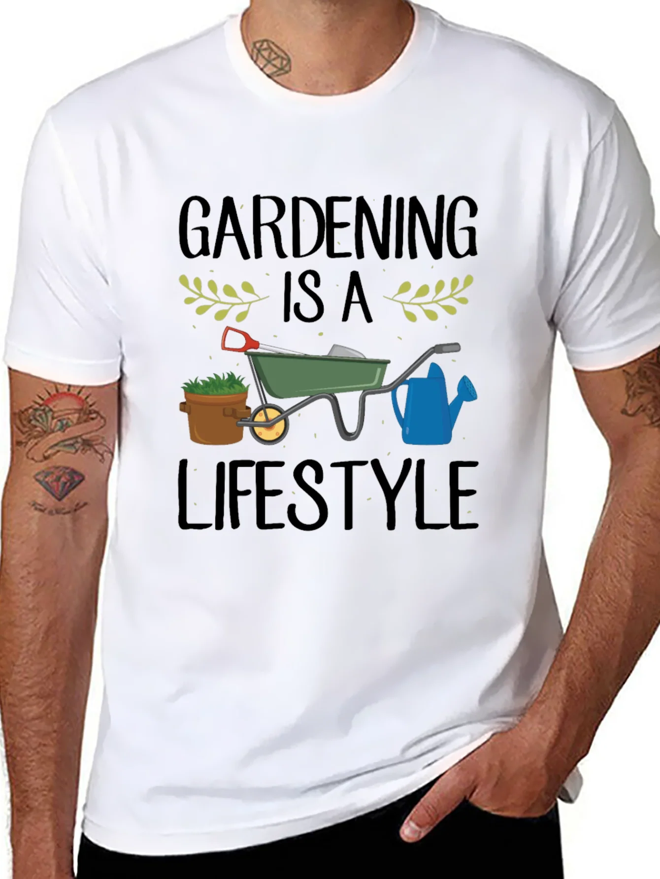 Camiseta Negra Gardening is a Lifestyle