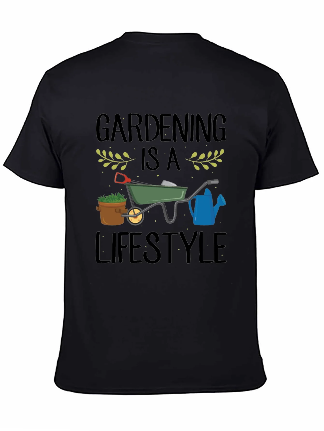 Camiseta Negra Gardening is a Lifestyle