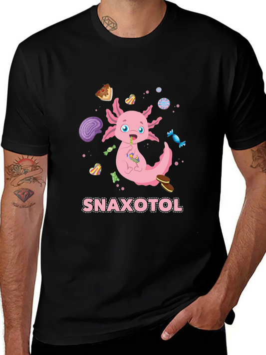 Camiseta Snaxolotl para Amantes de los Axolotes y Dulces