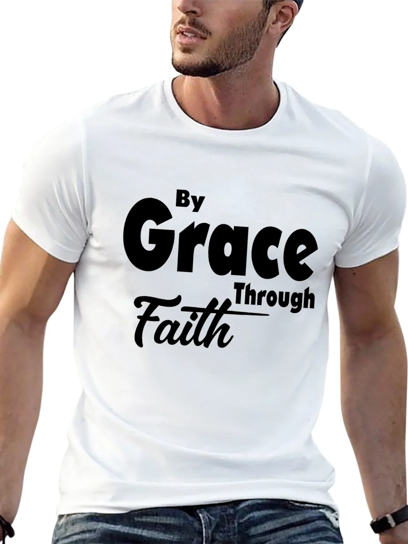 Rebbecca By Grace Through Faith Black T-Shirt