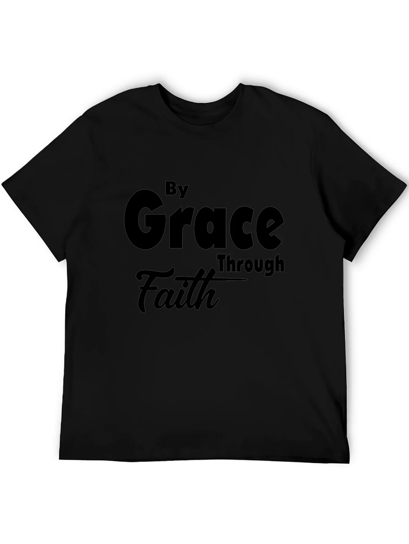 Rebbecca By Grace Through Faith Black T-Shirt
