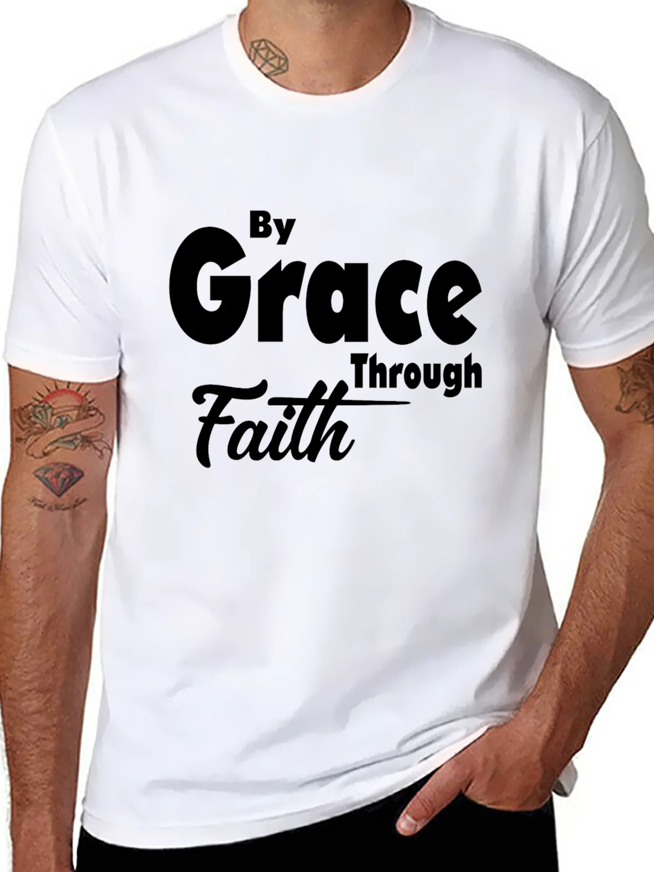 Rebbecca By Grace Through Faith Black T-Shirt