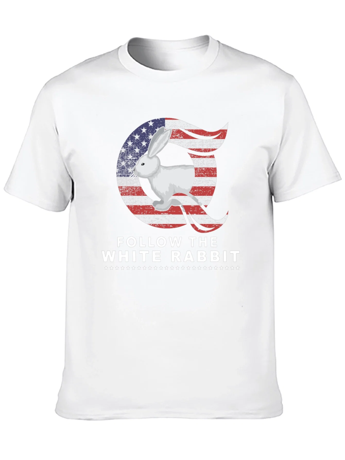 Rebbecca Follow the White Rabbit Graphic T-Shirt