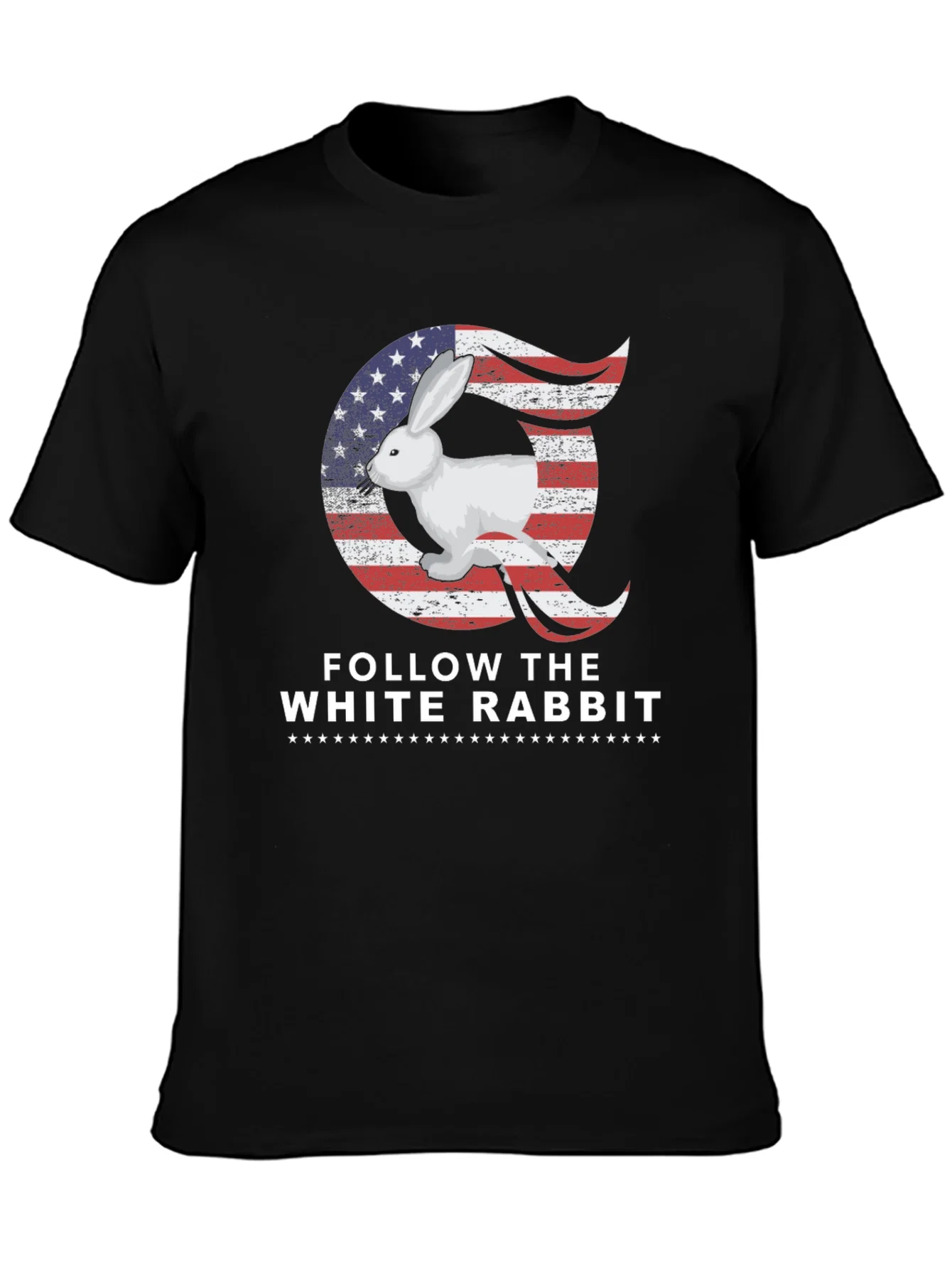 Rebbecca Follow the White Rabbit Graphic T-Shirt