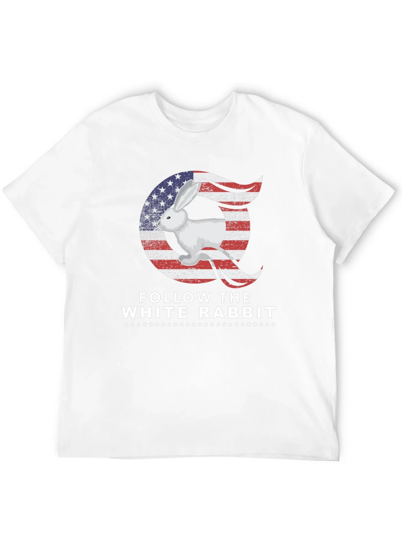 Rebbecca Follow the White Rabbit Graphic T-Shirt
