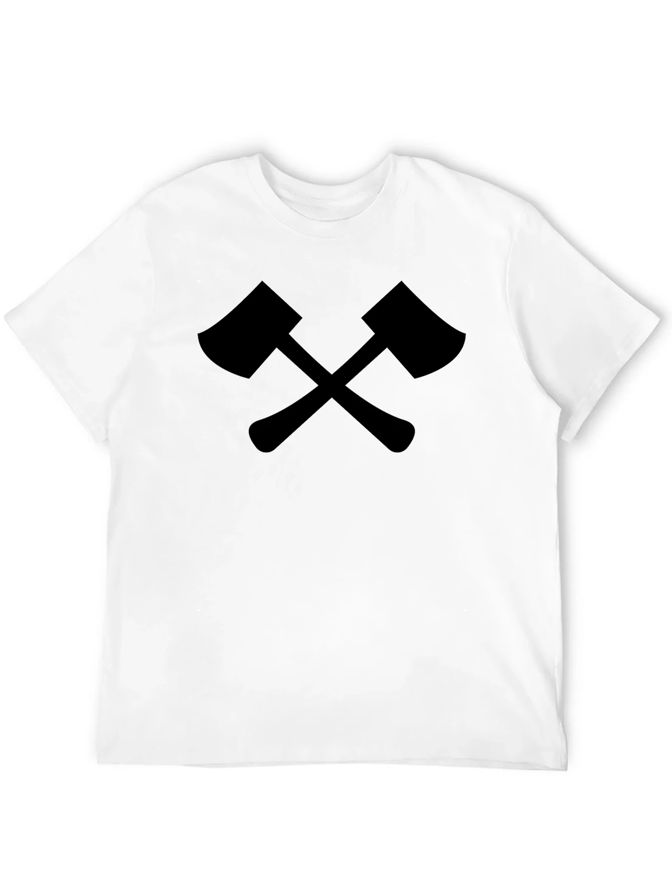 Rebbecca Crossed Axes Graphic Tee - Black Lumberjack Style