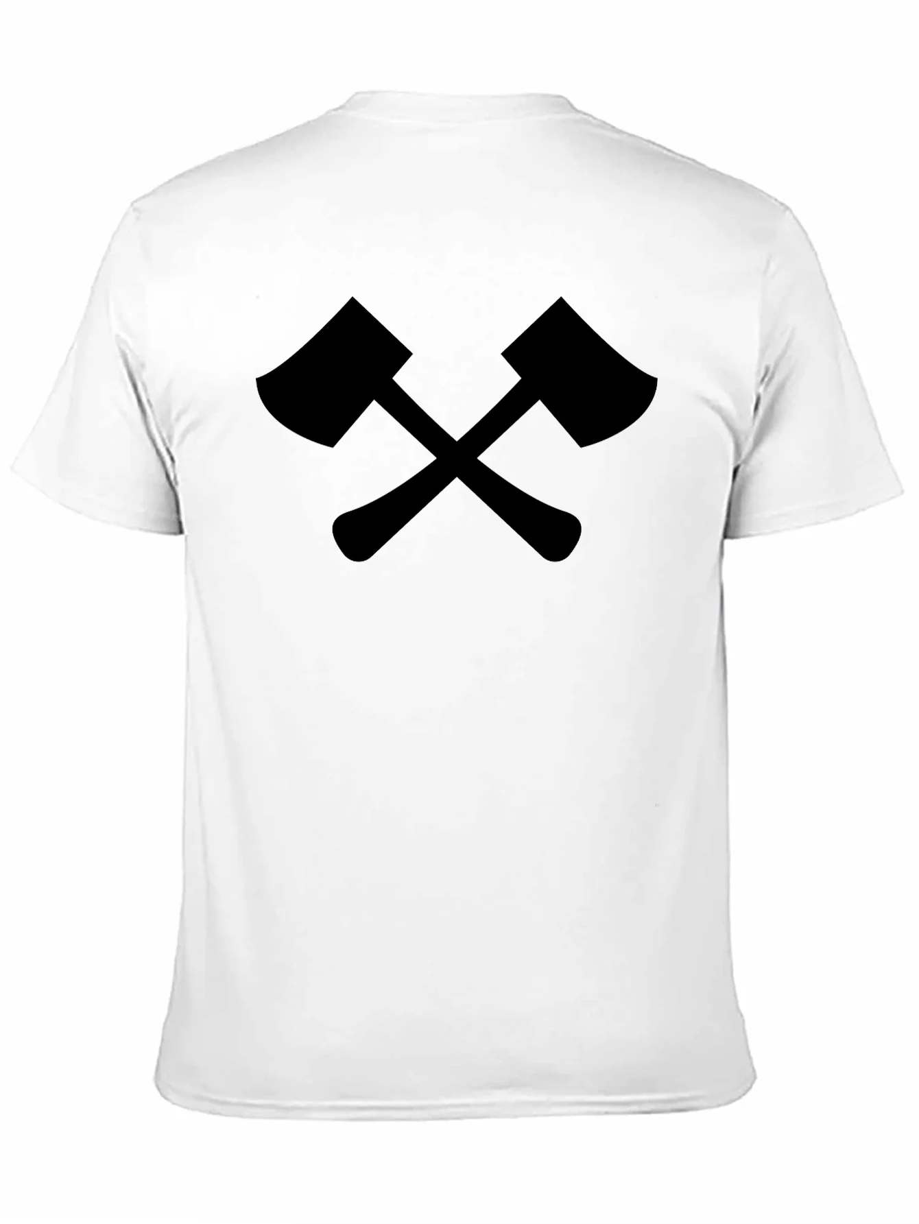 Rebbecca Crossed Axes Graphic Tee - Black Lumberjack Style