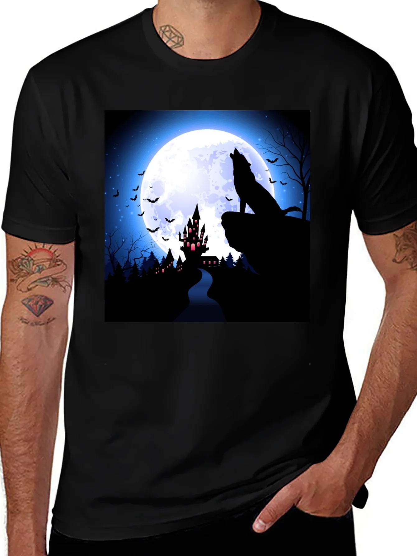 Rebbecca Halloween Wolf Moon T-Shirt