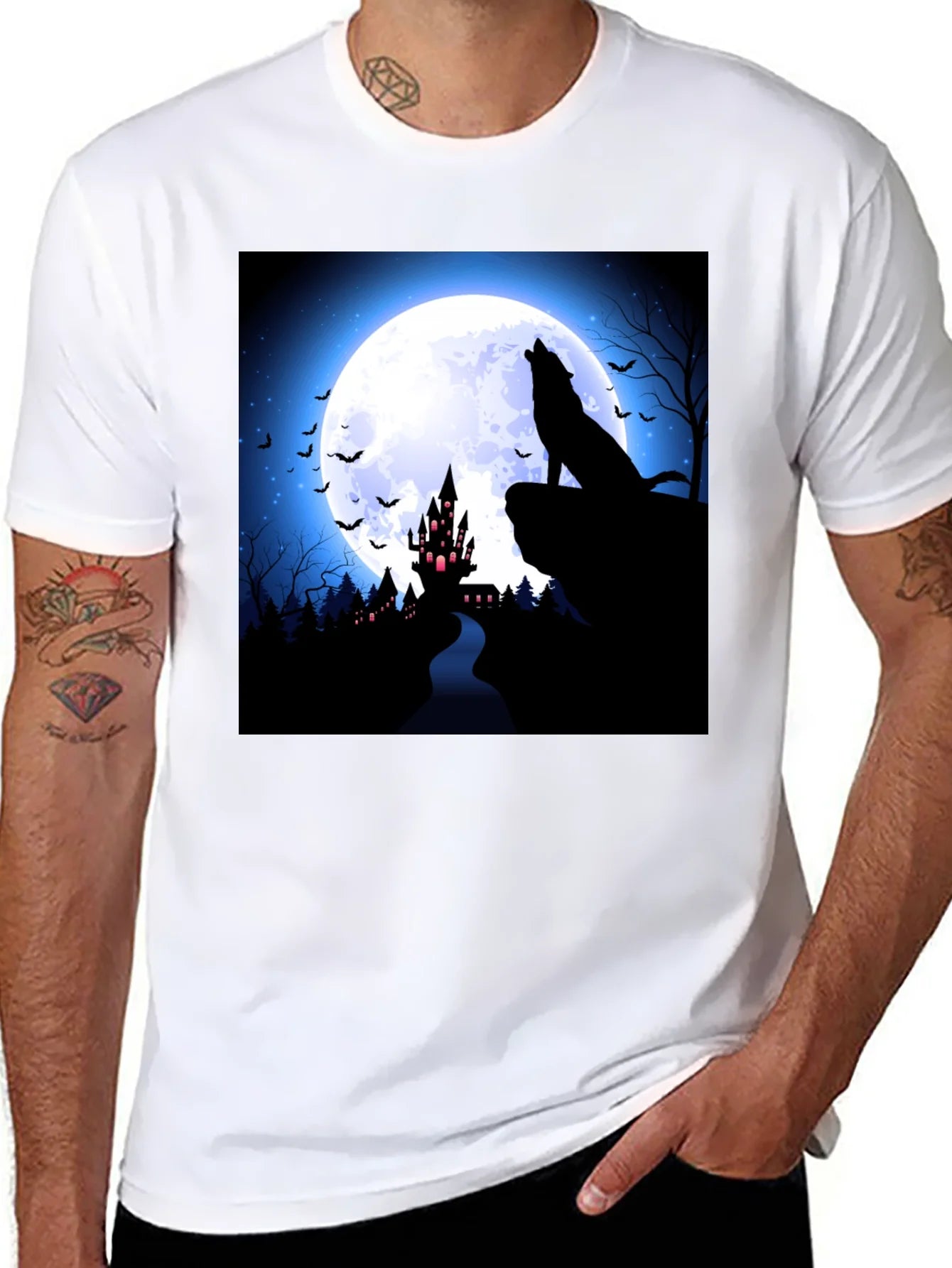 Rebbecca Halloween Wolf Moon T-Shirt
