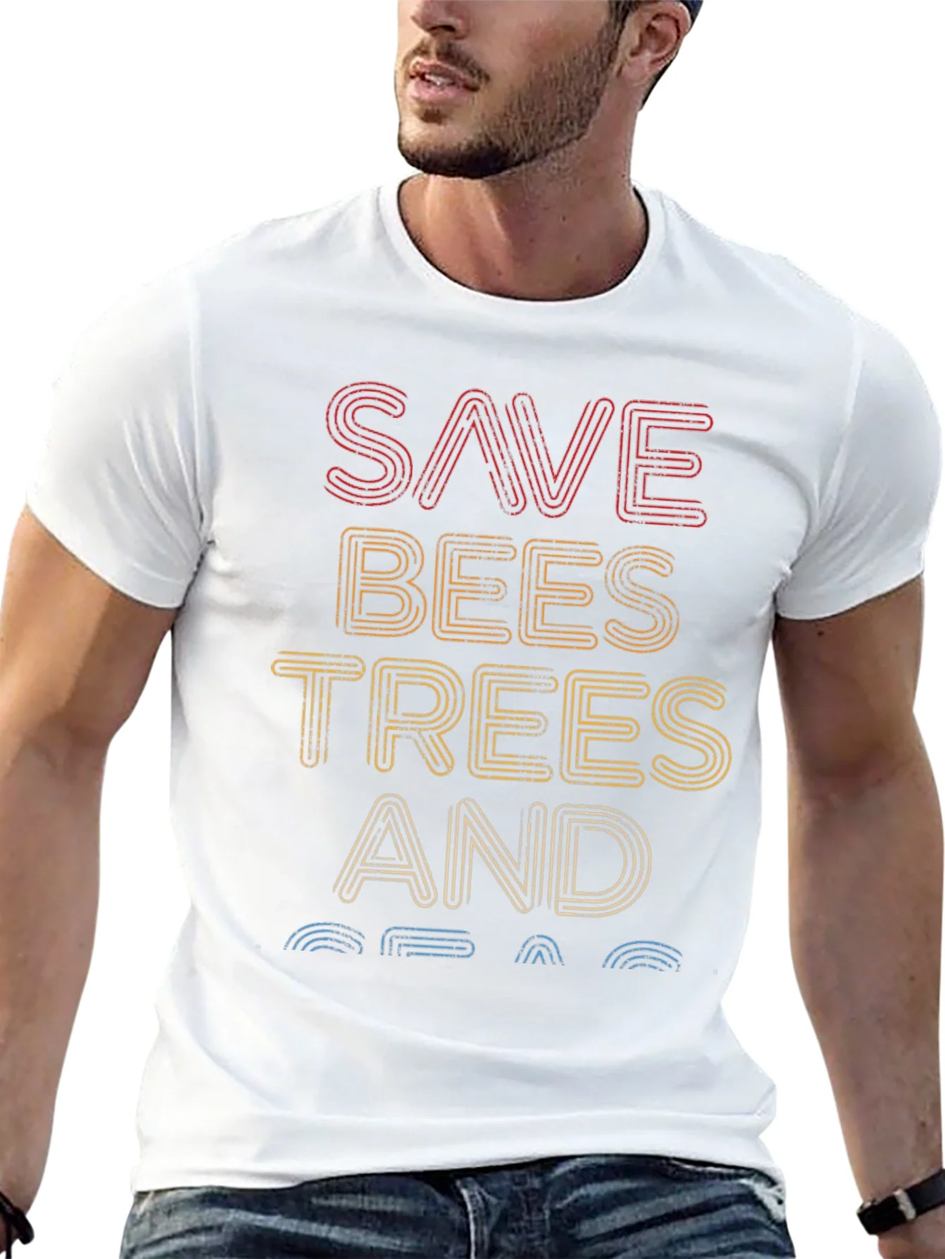 Camiseta Salva Abejas ¨¢rboles y Oc¨¦anos