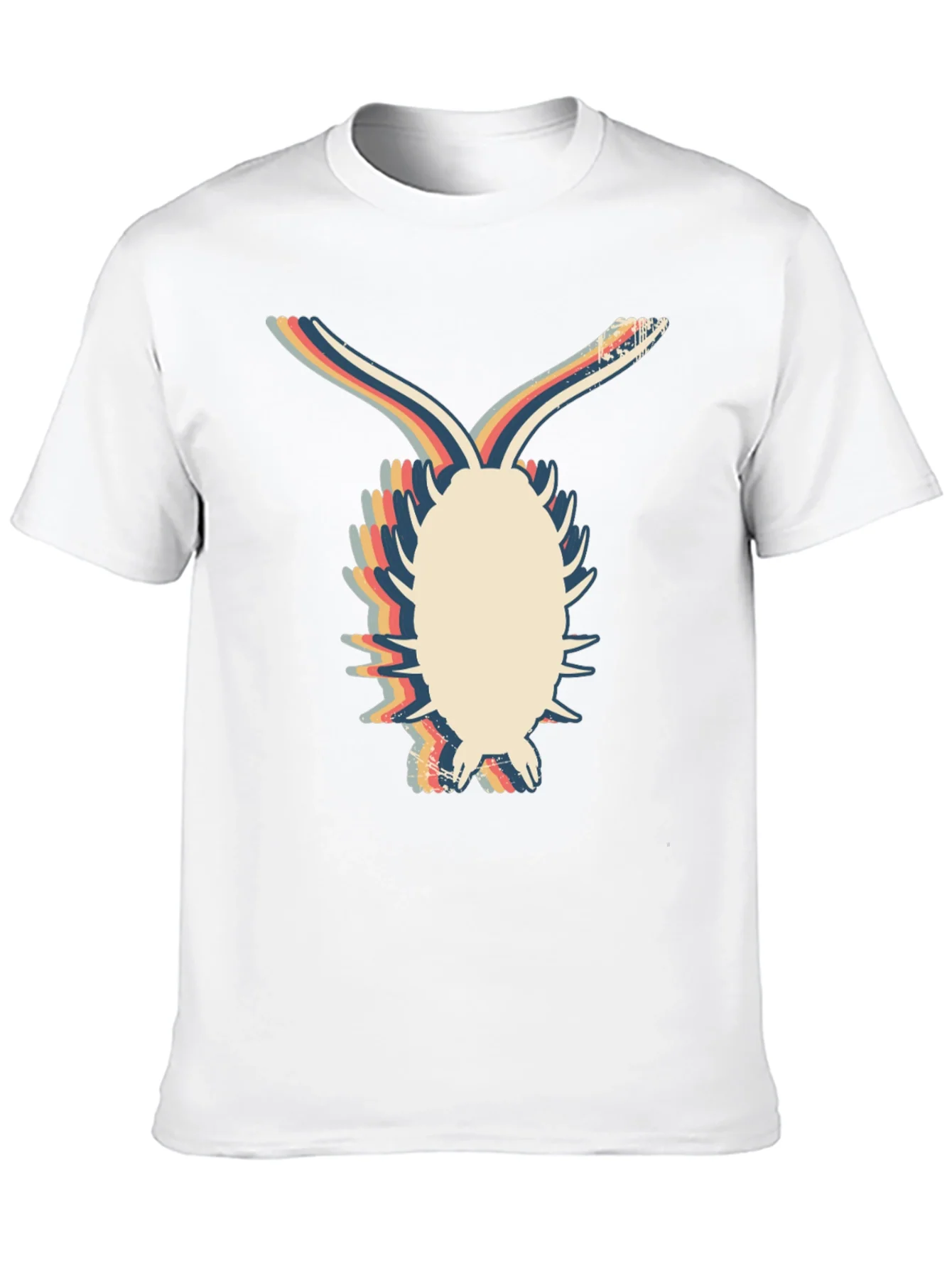 Camiseta Negra con Dise?o Retro de Bicho Bola
