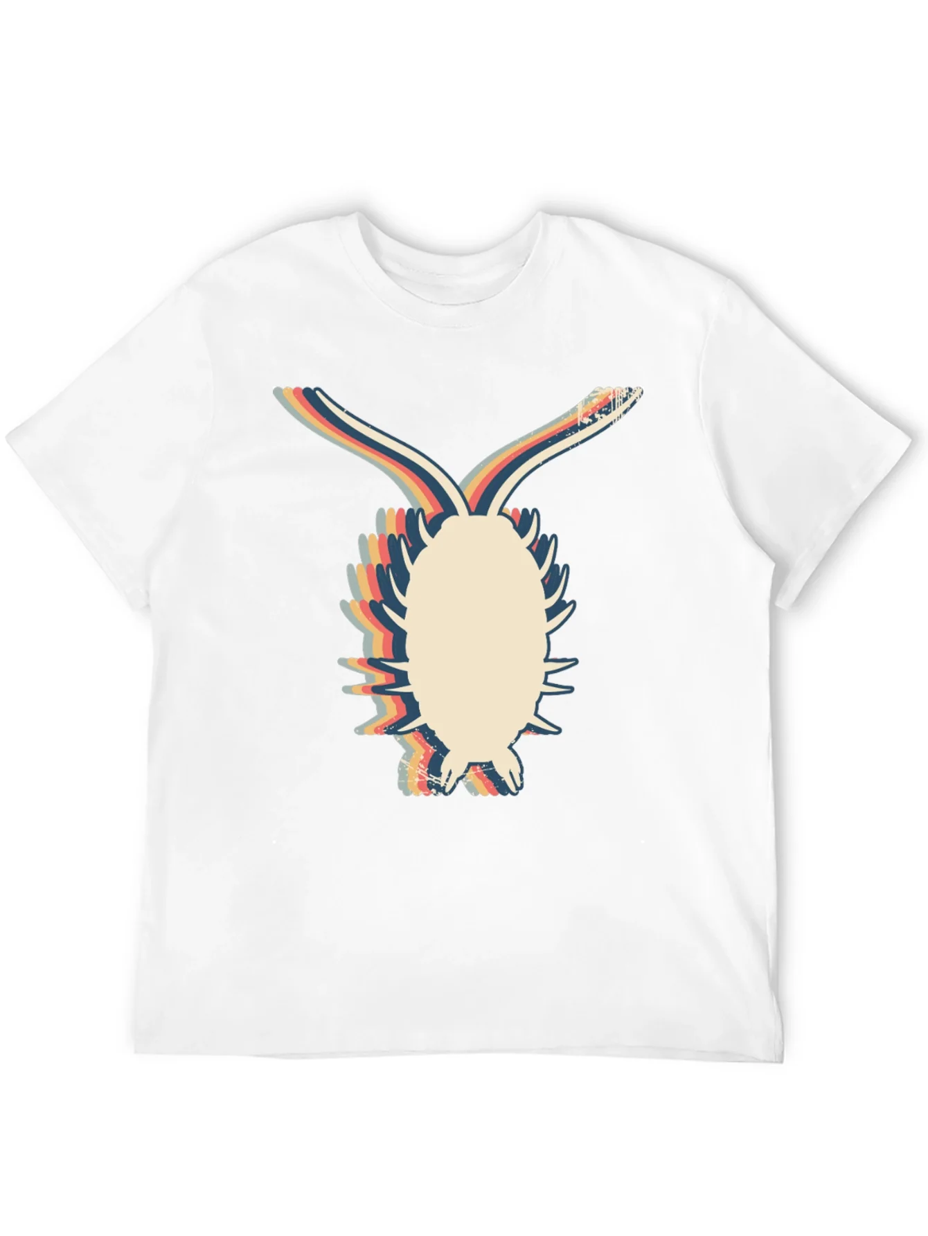 Camiseta Negra con Dise?o Retro de Bicho Bola