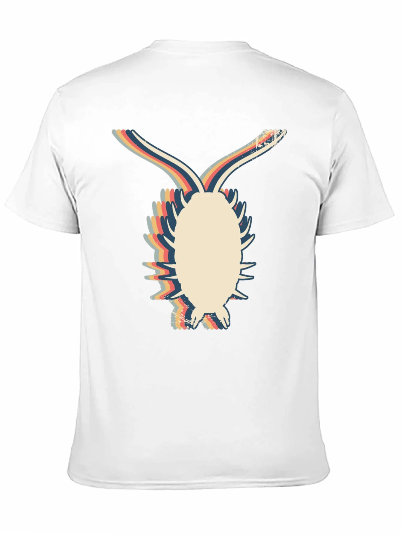Camiseta Negra con Dise?o Retro de Bicho Bola