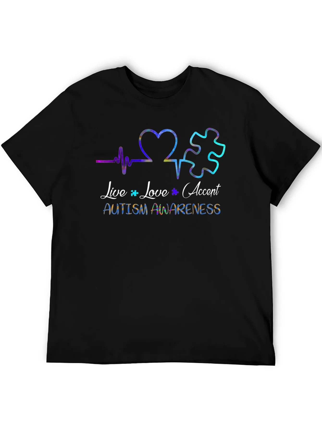 Rebbecca Autism Awareness Heartbeat T-Shirt