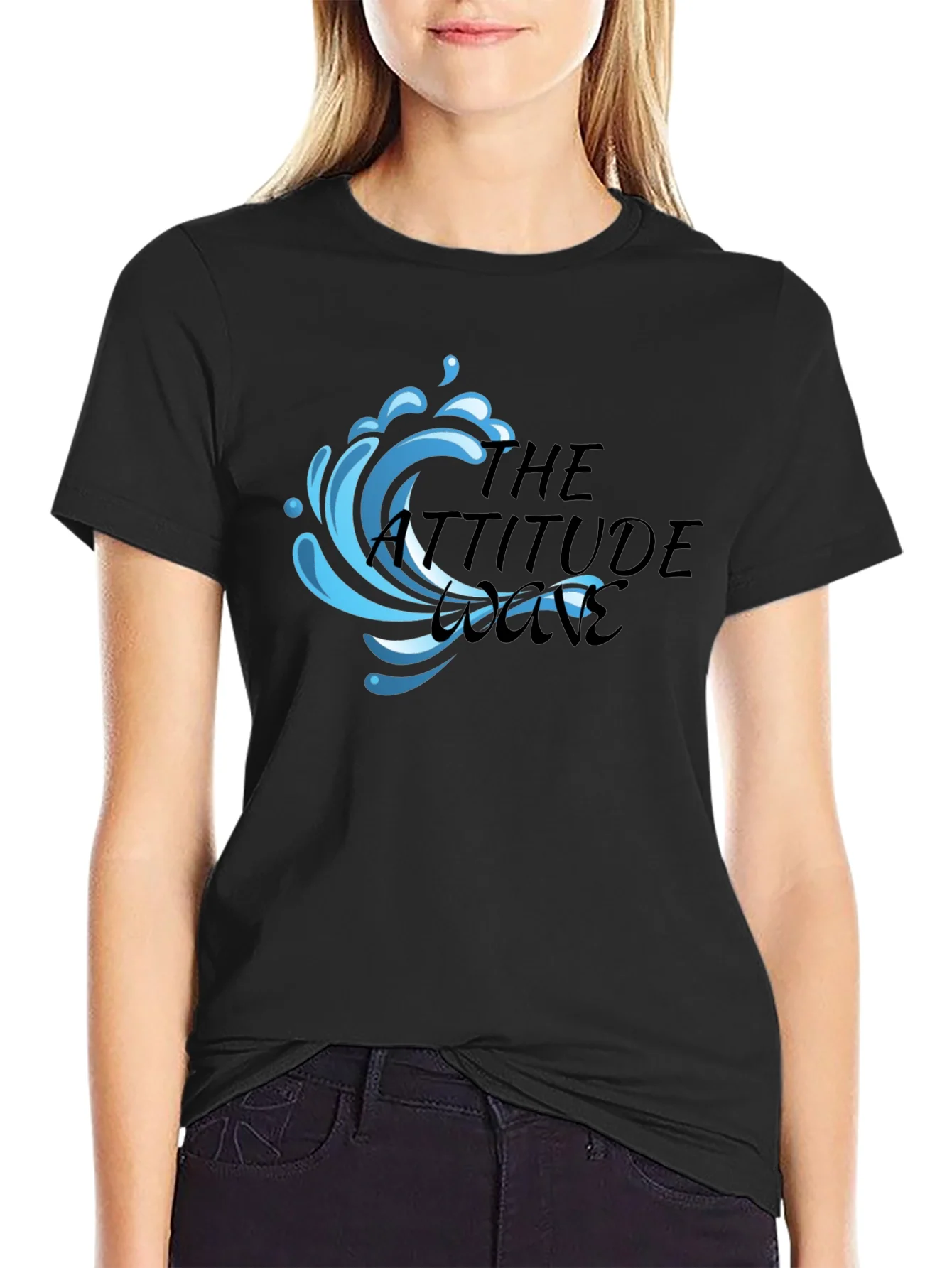 Camiseta Negra The Attitude Wave
