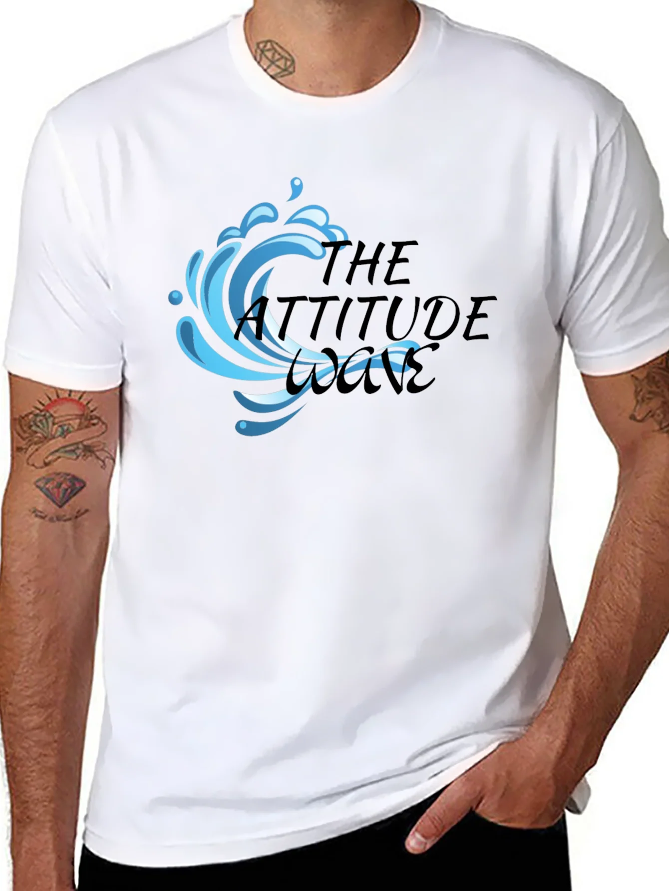 Camiseta Negra The Attitude Wave