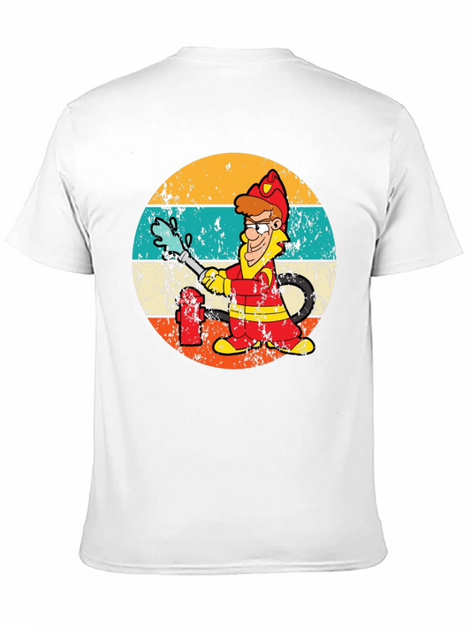 Camiseta Bombero Vintage Divertida