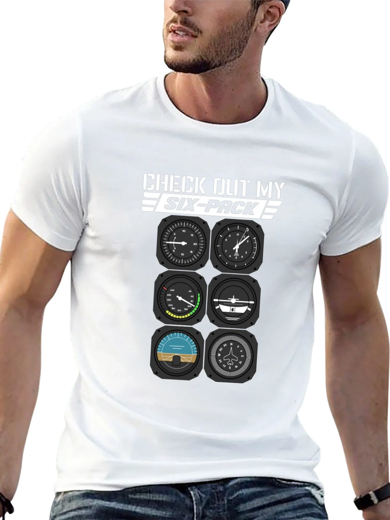 Rebbecca Pilot Six-Pack T-Shirt - Aviation Humor