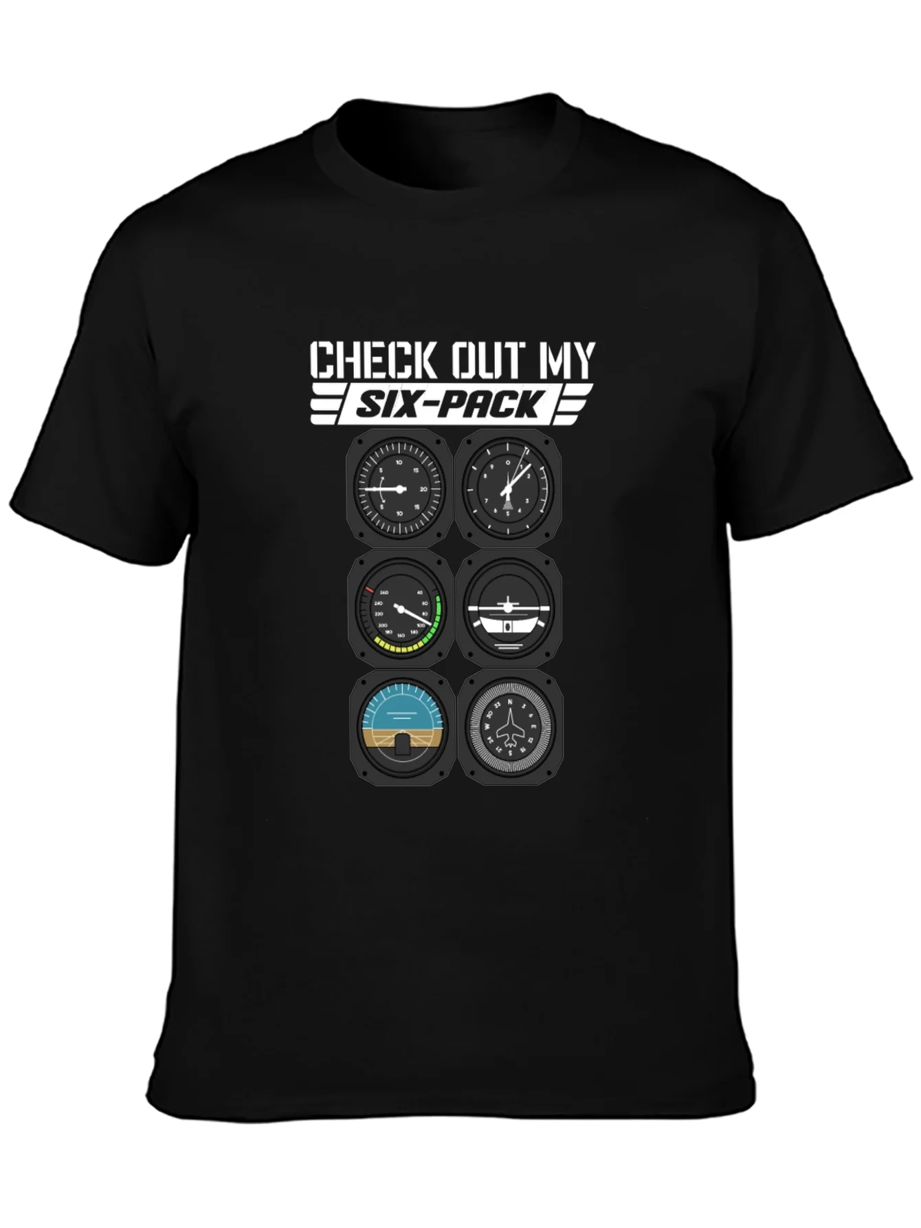 Rebbecca Pilot Six-Pack T-Shirt - Aviation Humor