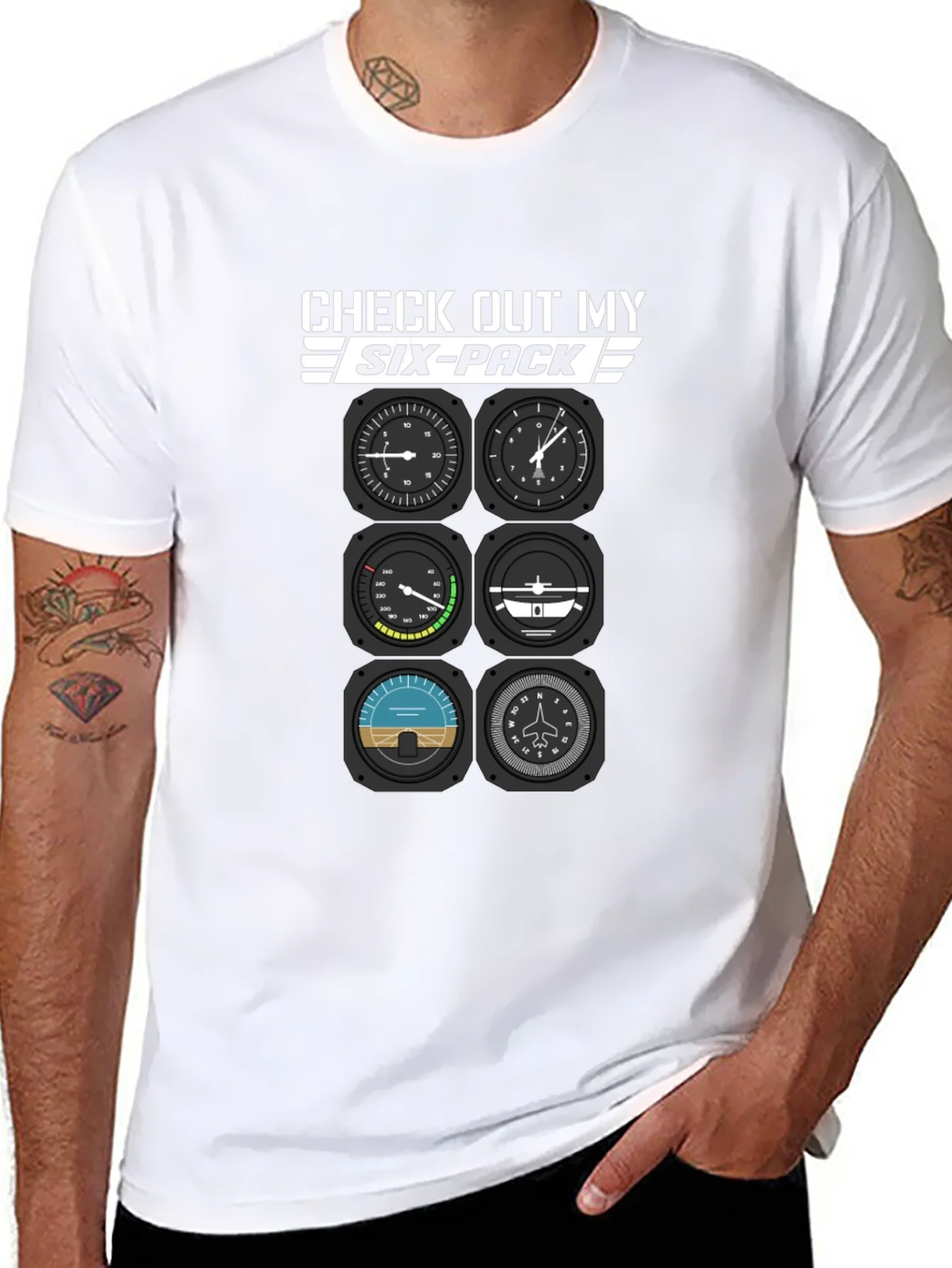 Rebbecca Pilot Six-Pack T-Shirt - Aviation Humor