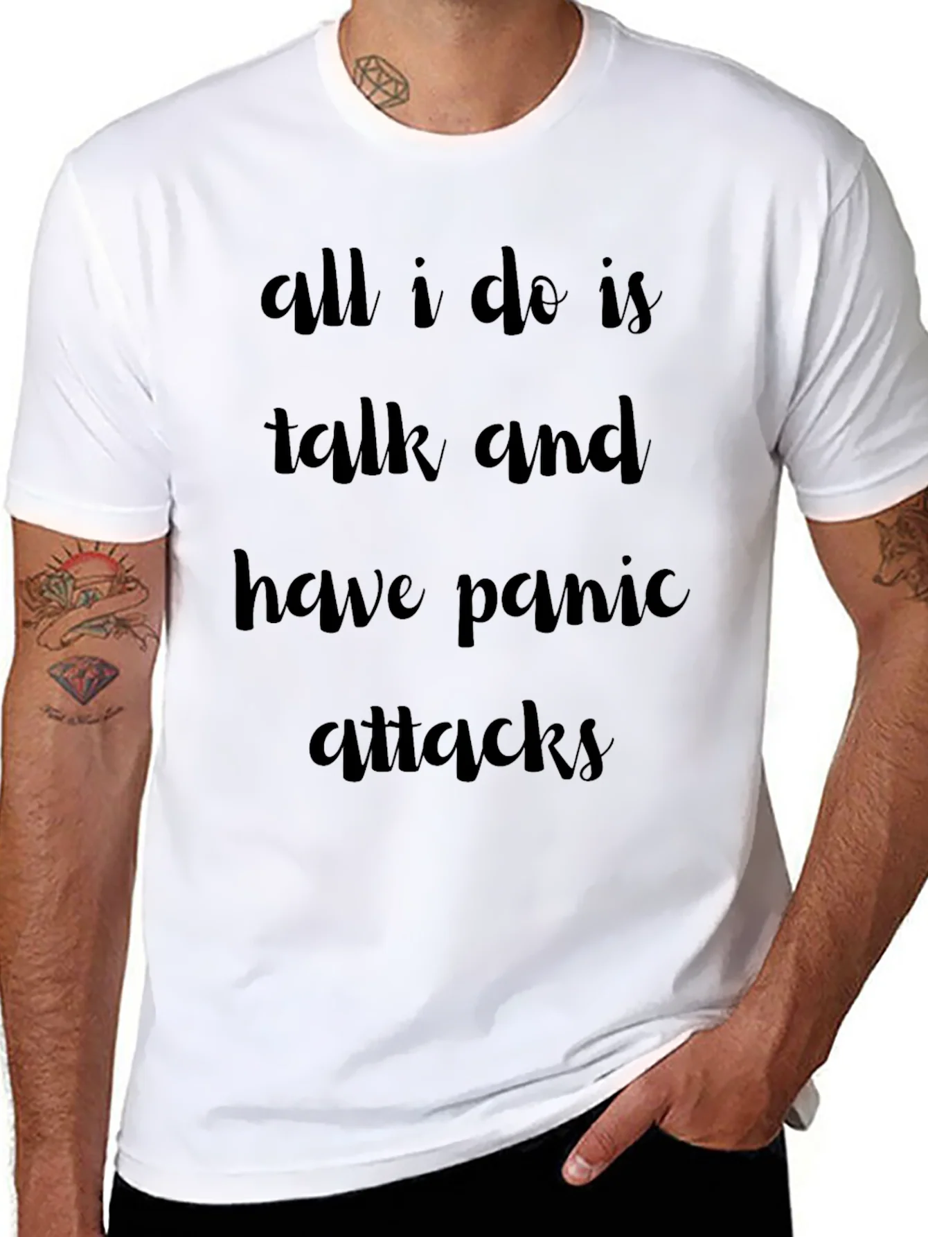 Rebbecca Panic Attack T-Shirt - Humorous Graphic Tee
