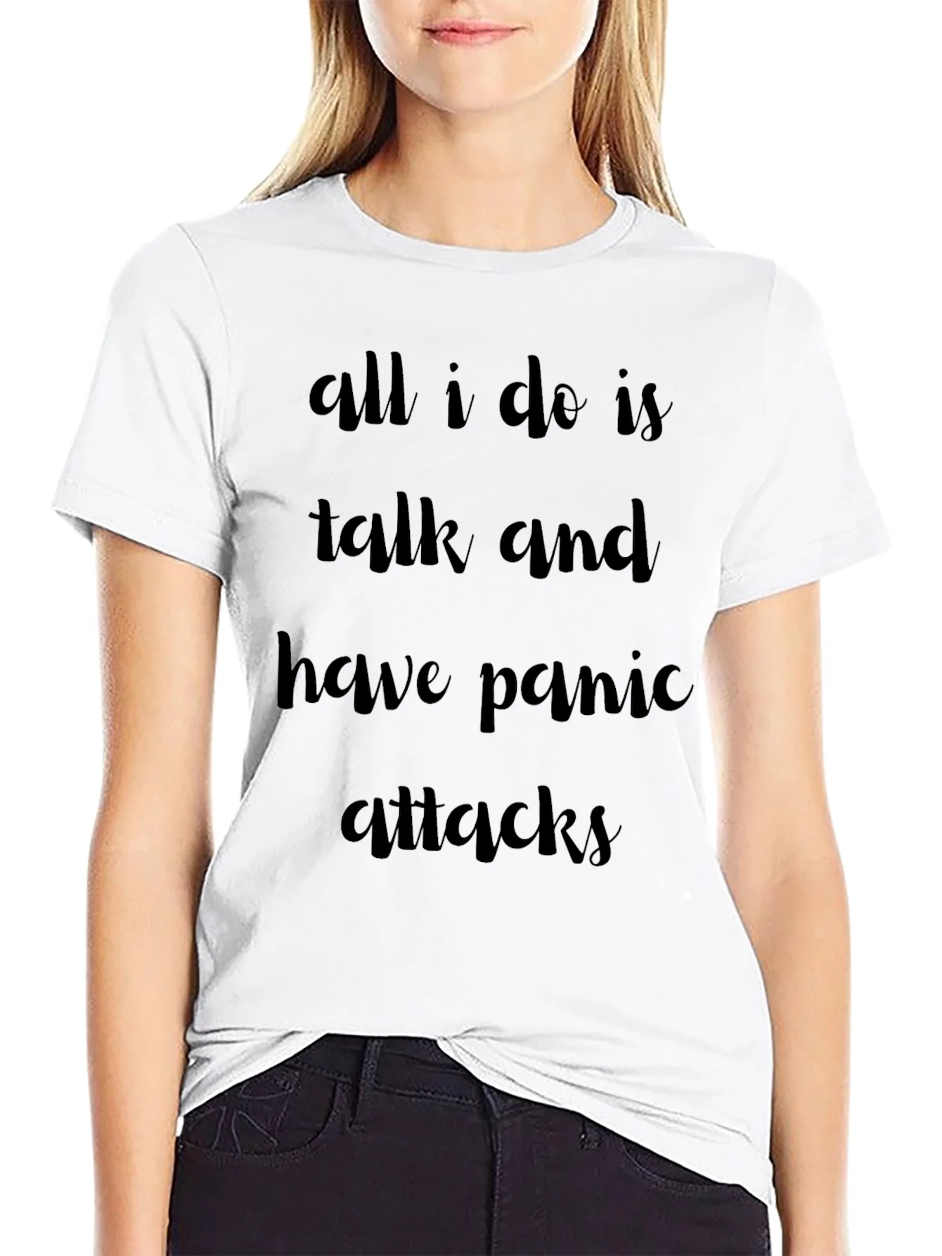 Rebbecca Panic Attack T-Shirt - Humorous Graphic Tee