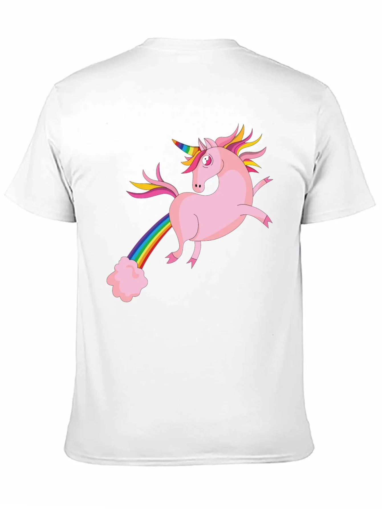 Camiseta Negra con Unicornio Arco¨ªris