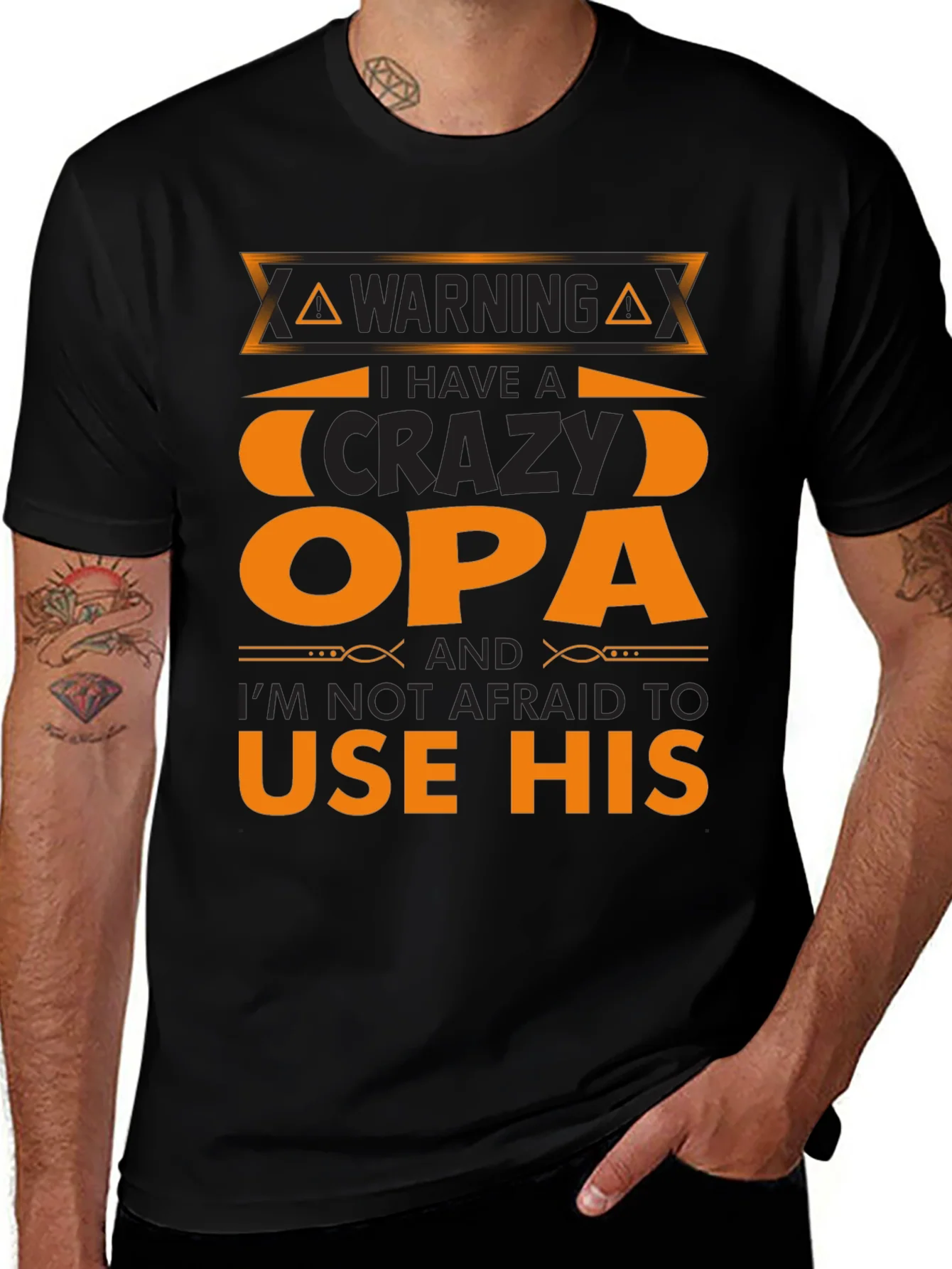 Camiseta Crazy Opa: ?Advertencia con Estilo!