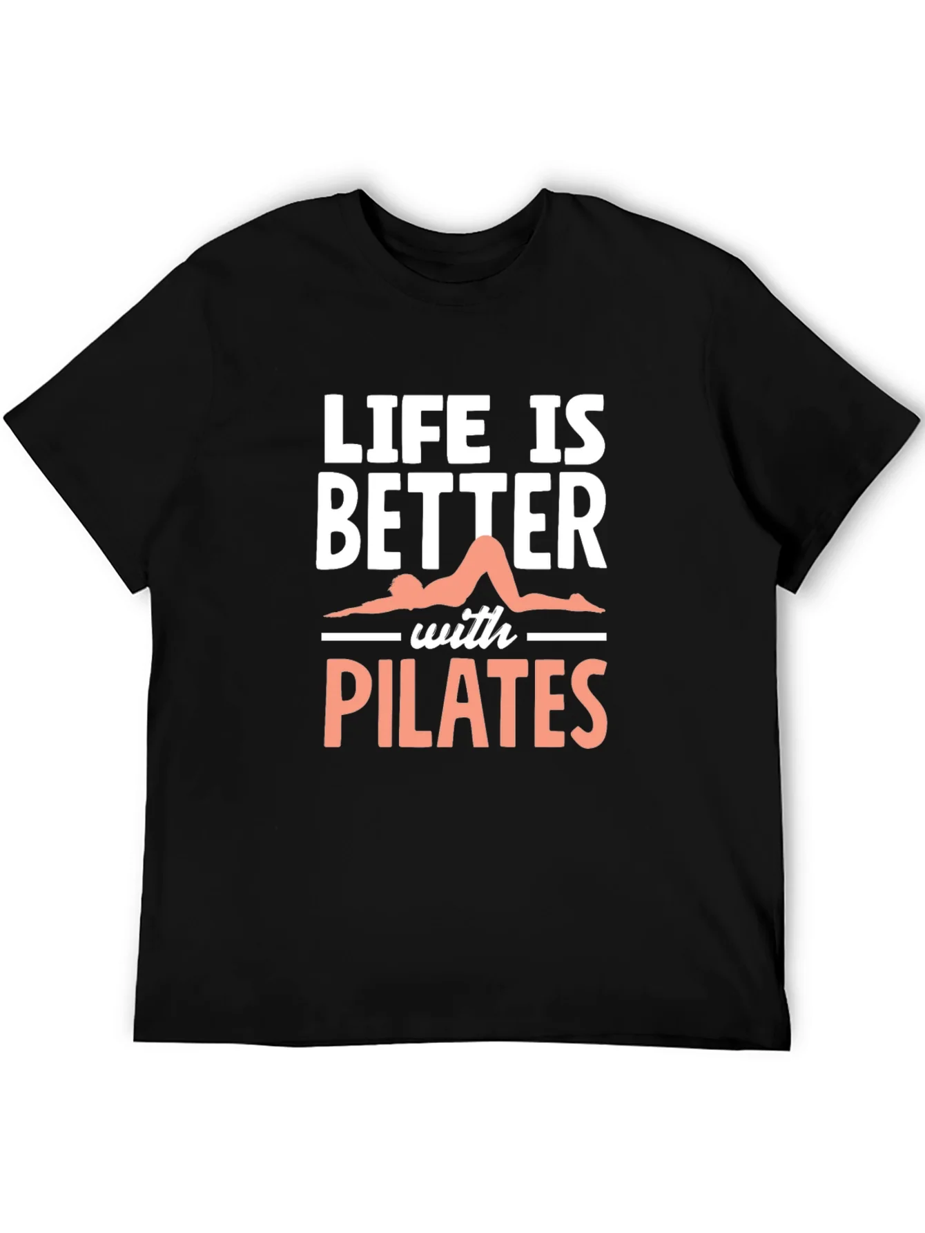 Camiseta Negra Pilates - Vida Mejor con Pilates