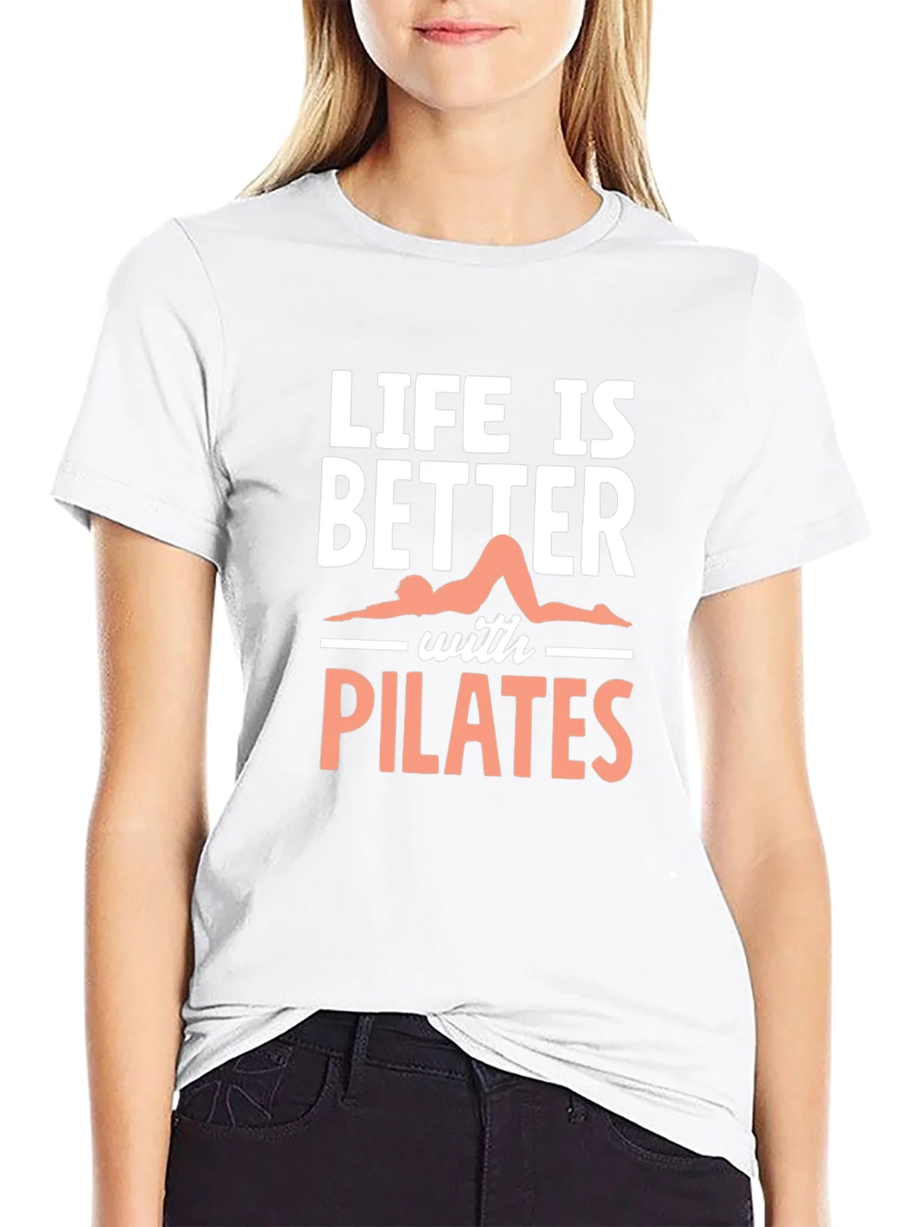 Camiseta Negra Pilates - Vida Mejor con Pilates