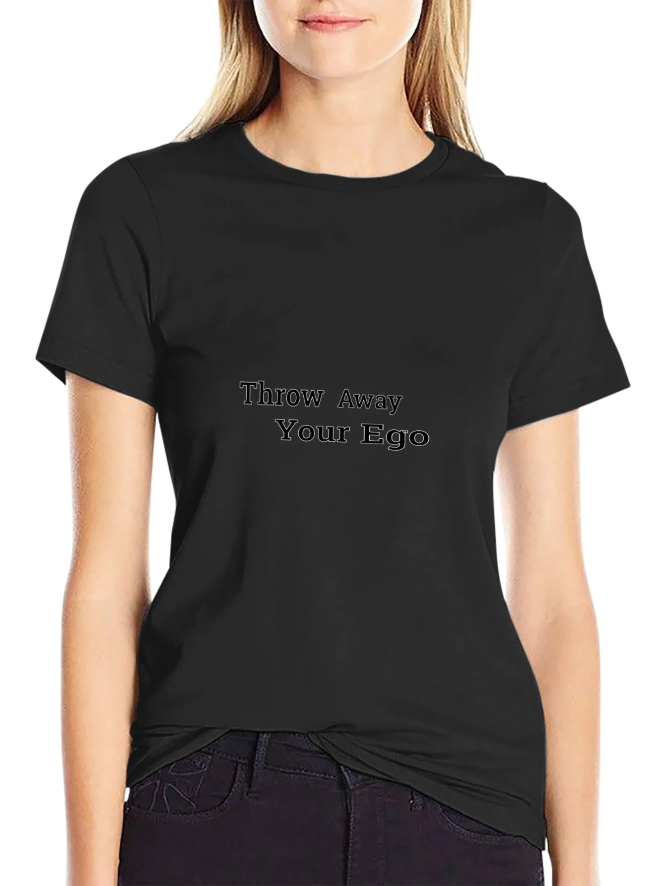 Camiseta Negra: Deja Ir Tu Ego