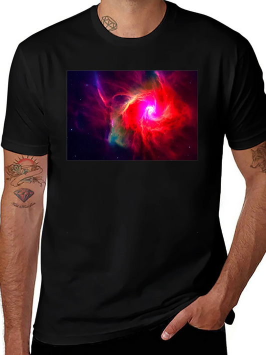 Rebbecca Nebula Graphic Black T-Shirt - Space Art Tee