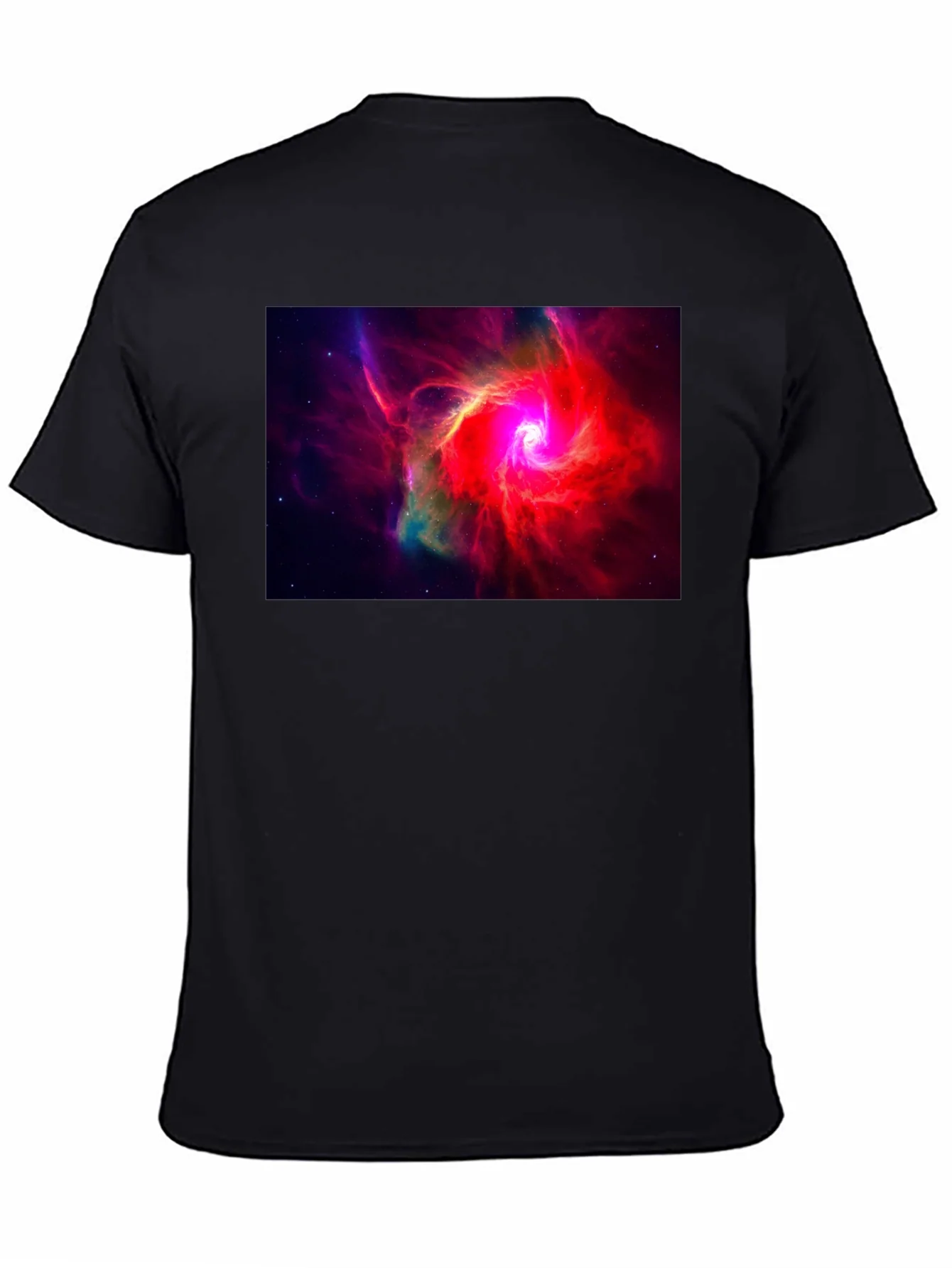 Rebbecca Nebula Graphic Black T-Shirt - Space Art Tee