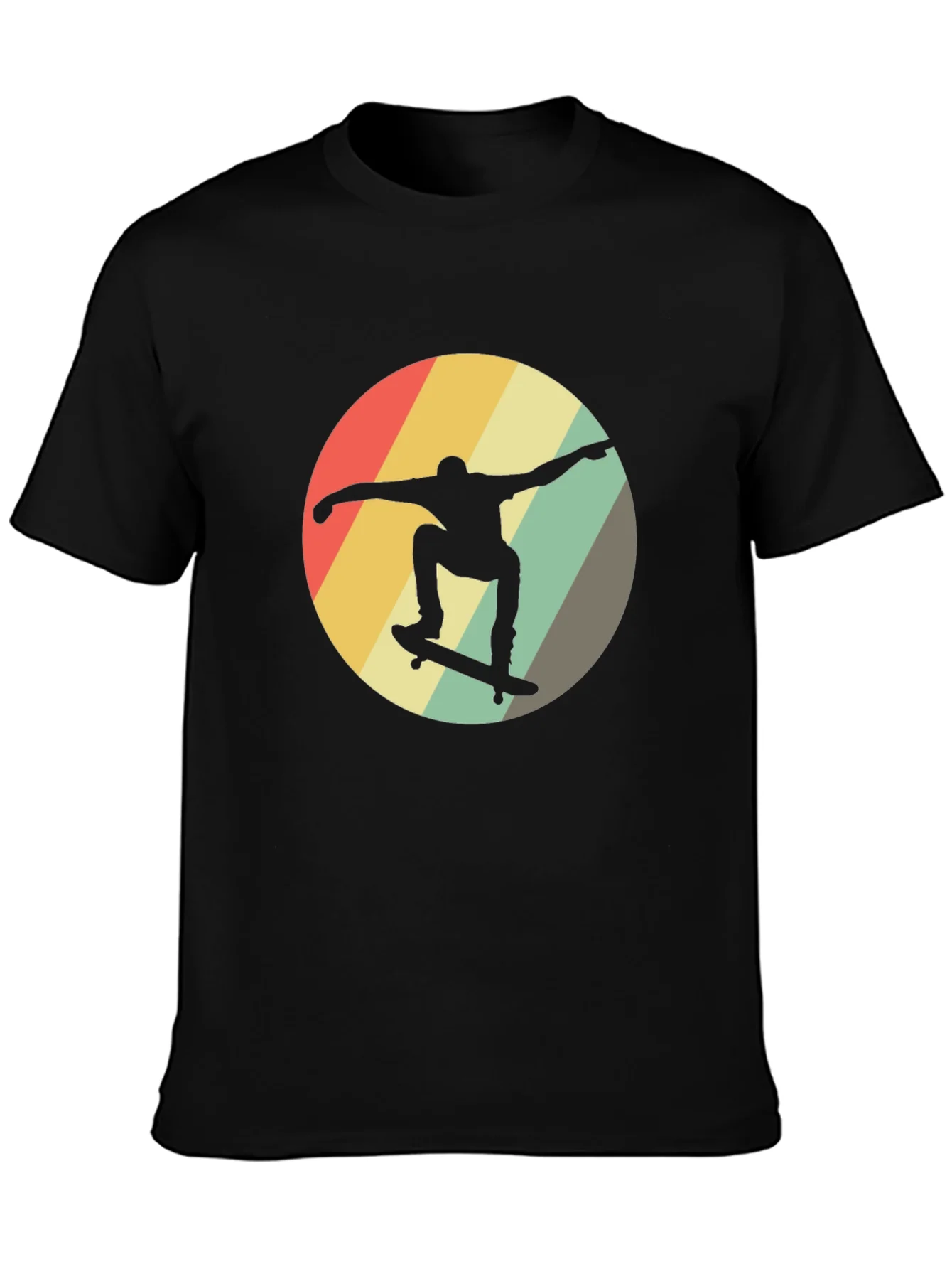Camiseta Hombre Dise?o Retro Skateboard