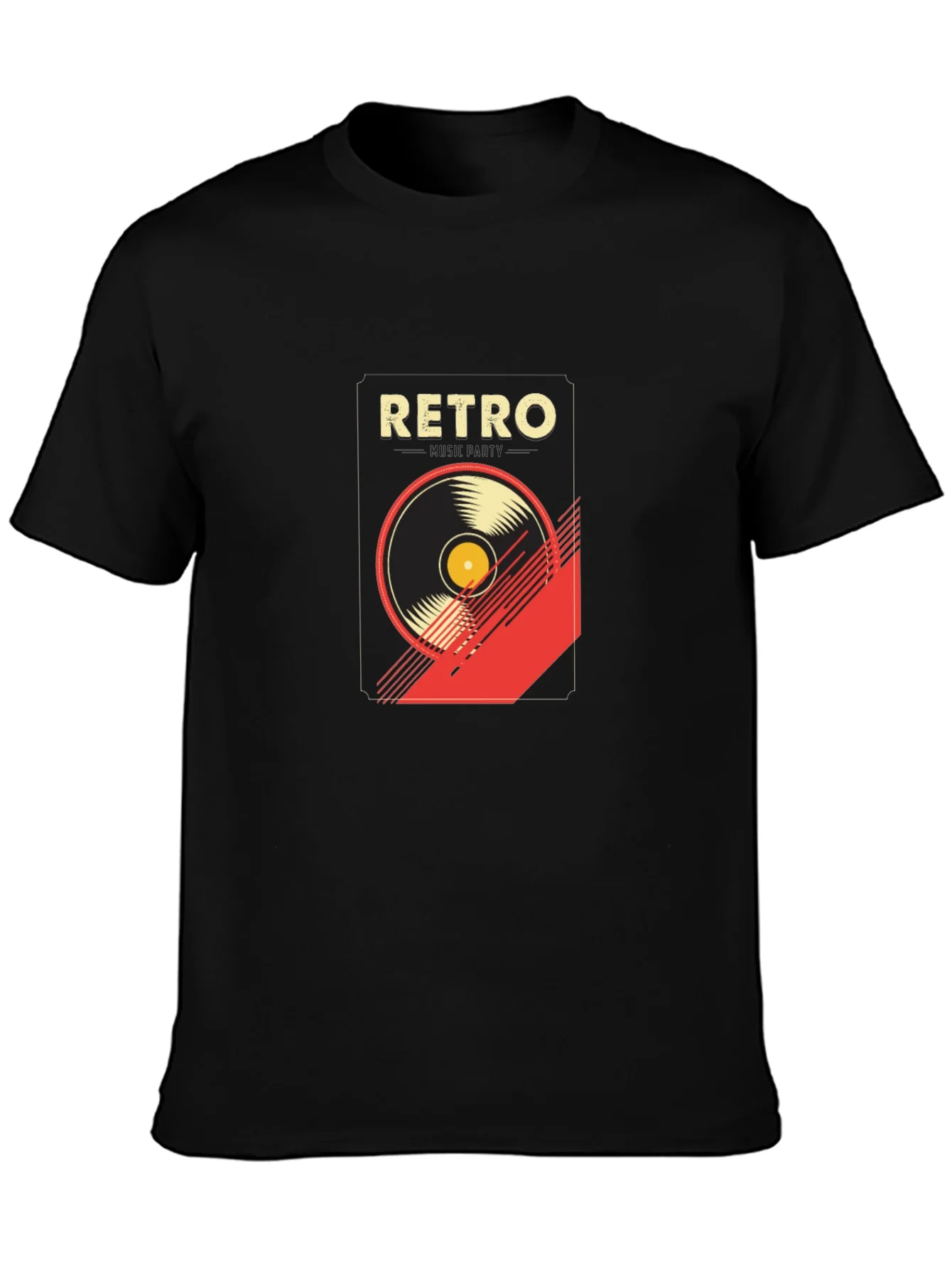 Rebbecca Retro Music Graphic T-Shirt - Stylish Black Tee