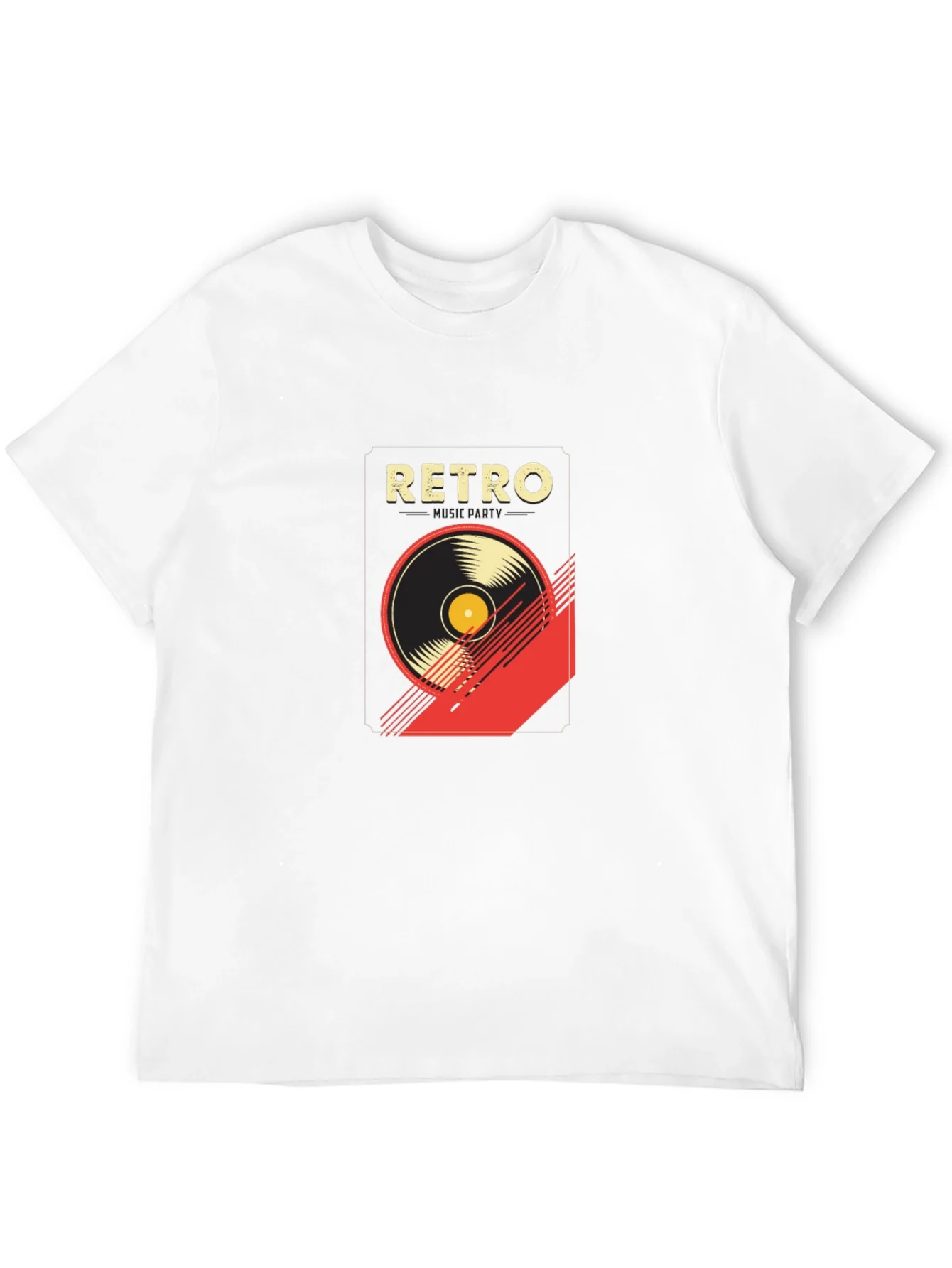 Rebbecca Retro Music Graphic T-Shirt - Stylish Black Tee