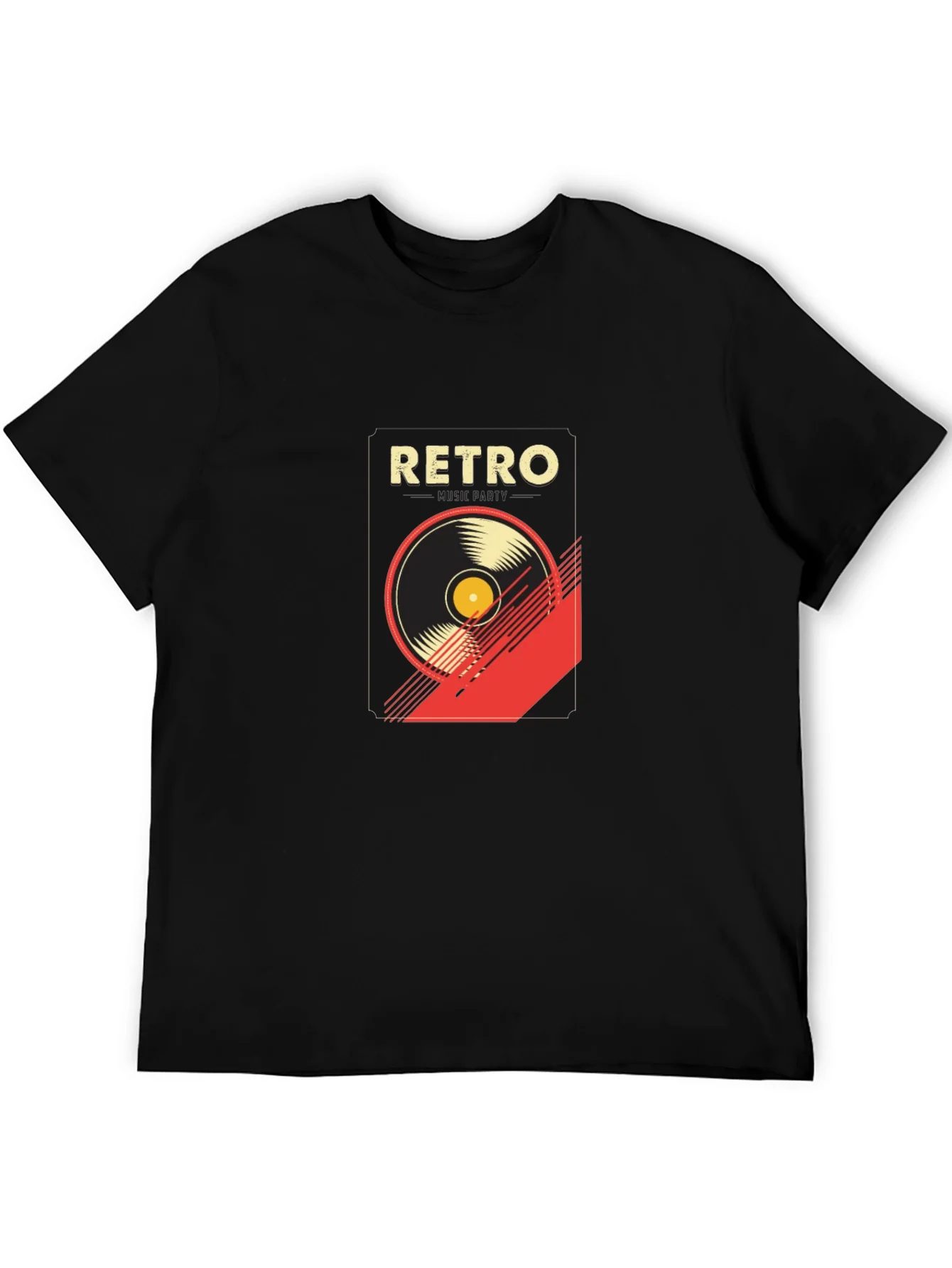 Rebbecca Retro Music Graphic T-Shirt - Stylish Black Tee