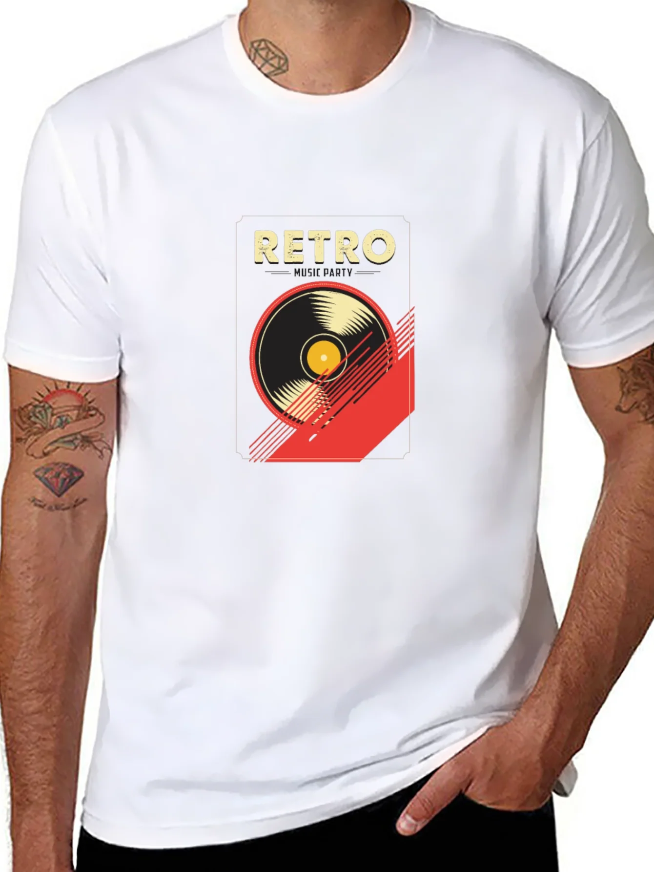 Rebbecca Retro Music Graphic T-Shirt - Stylish Black Tee