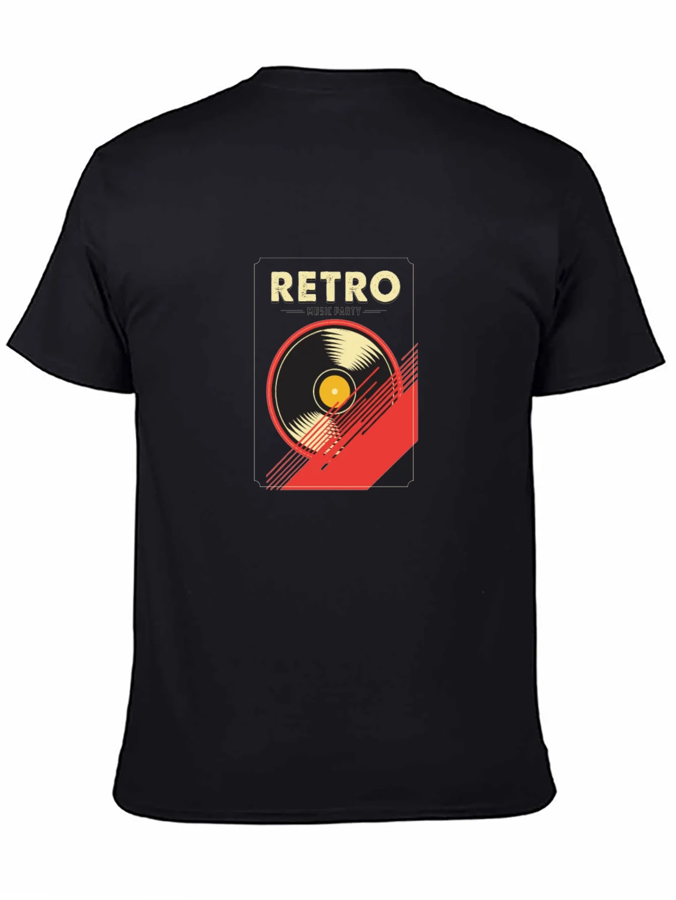 Rebbecca Retro Music Graphic T-Shirt - Stylish Black Tee